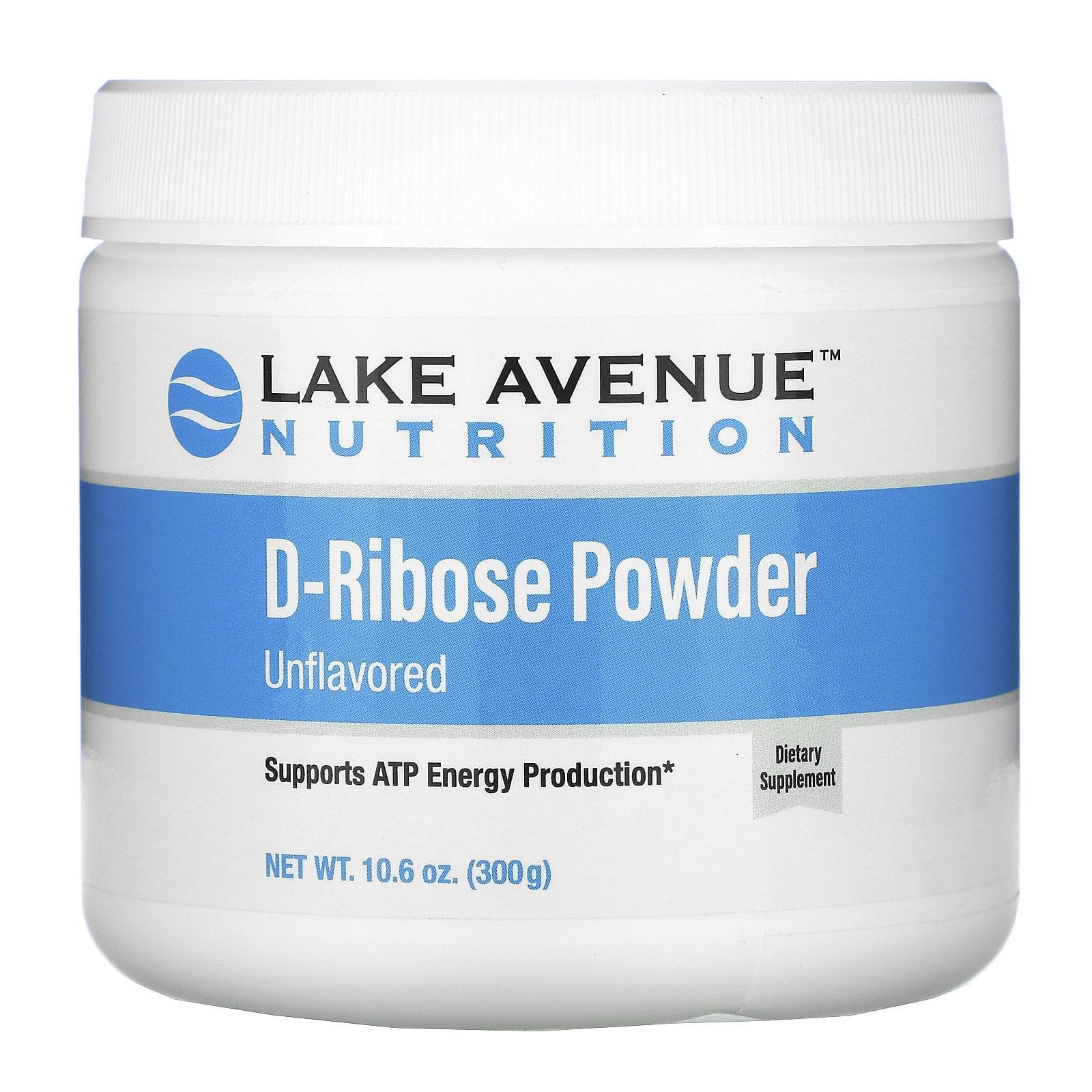 Lake Avenue Nutrition, D-ribosa en polvo, Sin sabor, 300 g (10,6 oz)