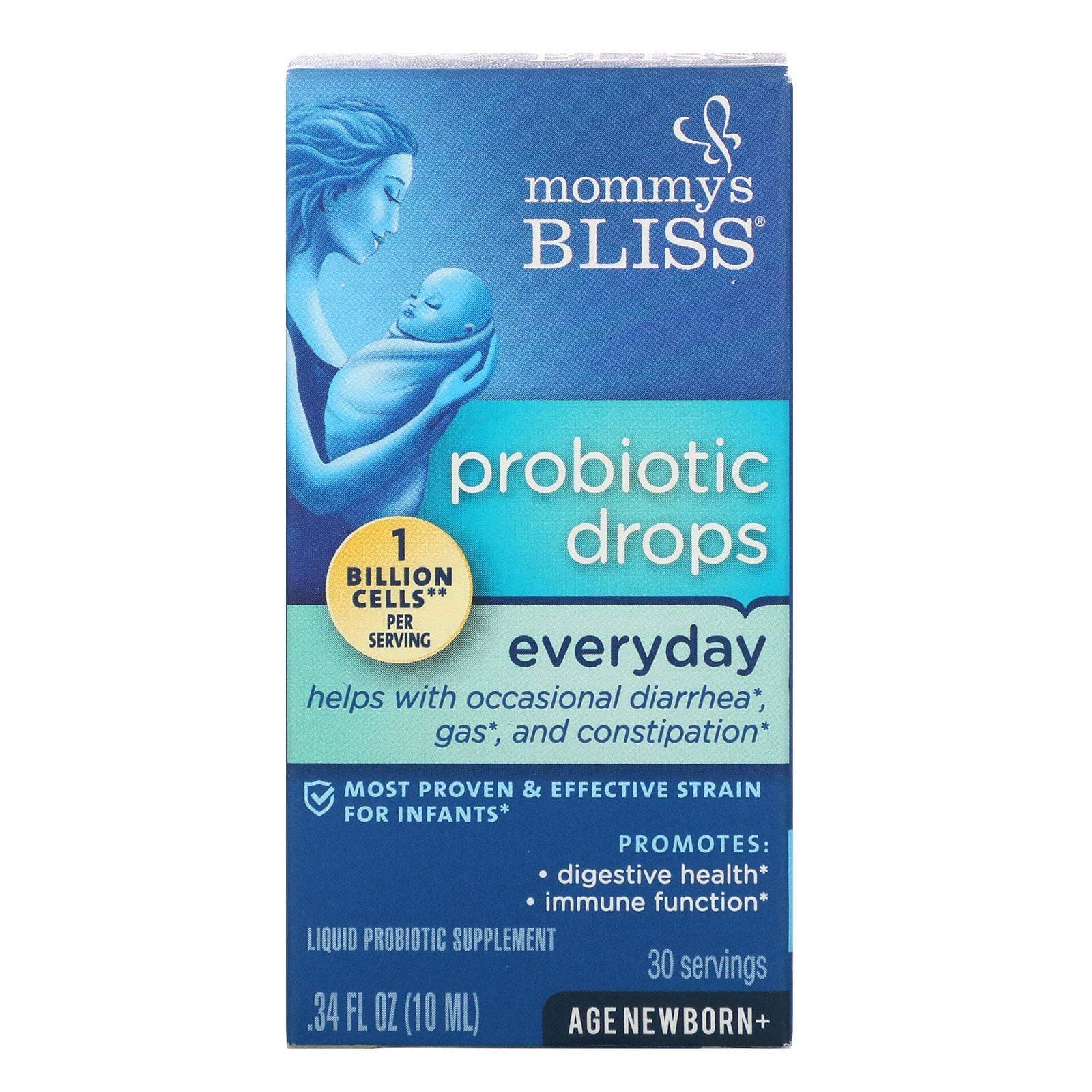 Mommy's Bliss, Gotas probióticas, todos los días, a partir de recién nacidos, 0.34 fl oz (10 ml)