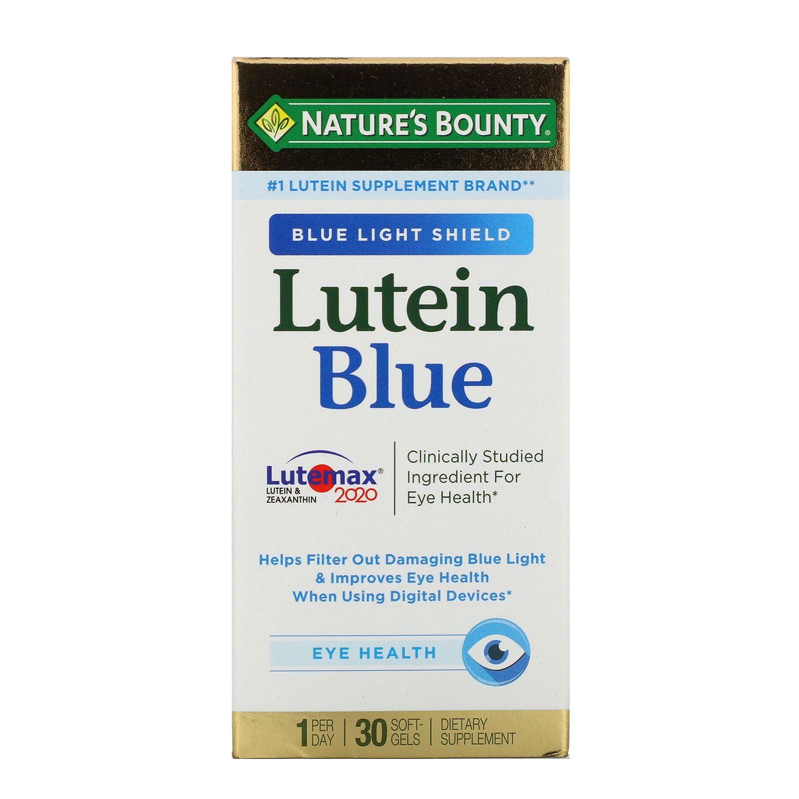 Nature's Bounty, Luteína azul, 30 cápsulas blandas