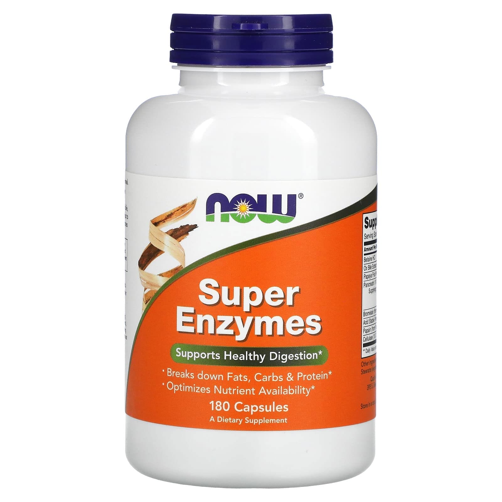 NOW Foods, Súper Enzimas, 180 cápsulas