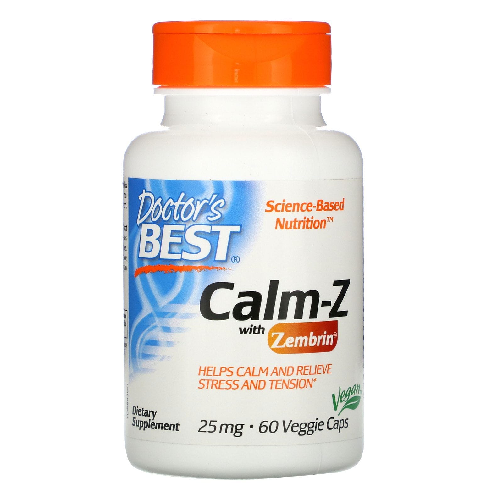 Doctor's Best, Calm-Z with Zembrin, 25 mg, 60 Veggie Caps