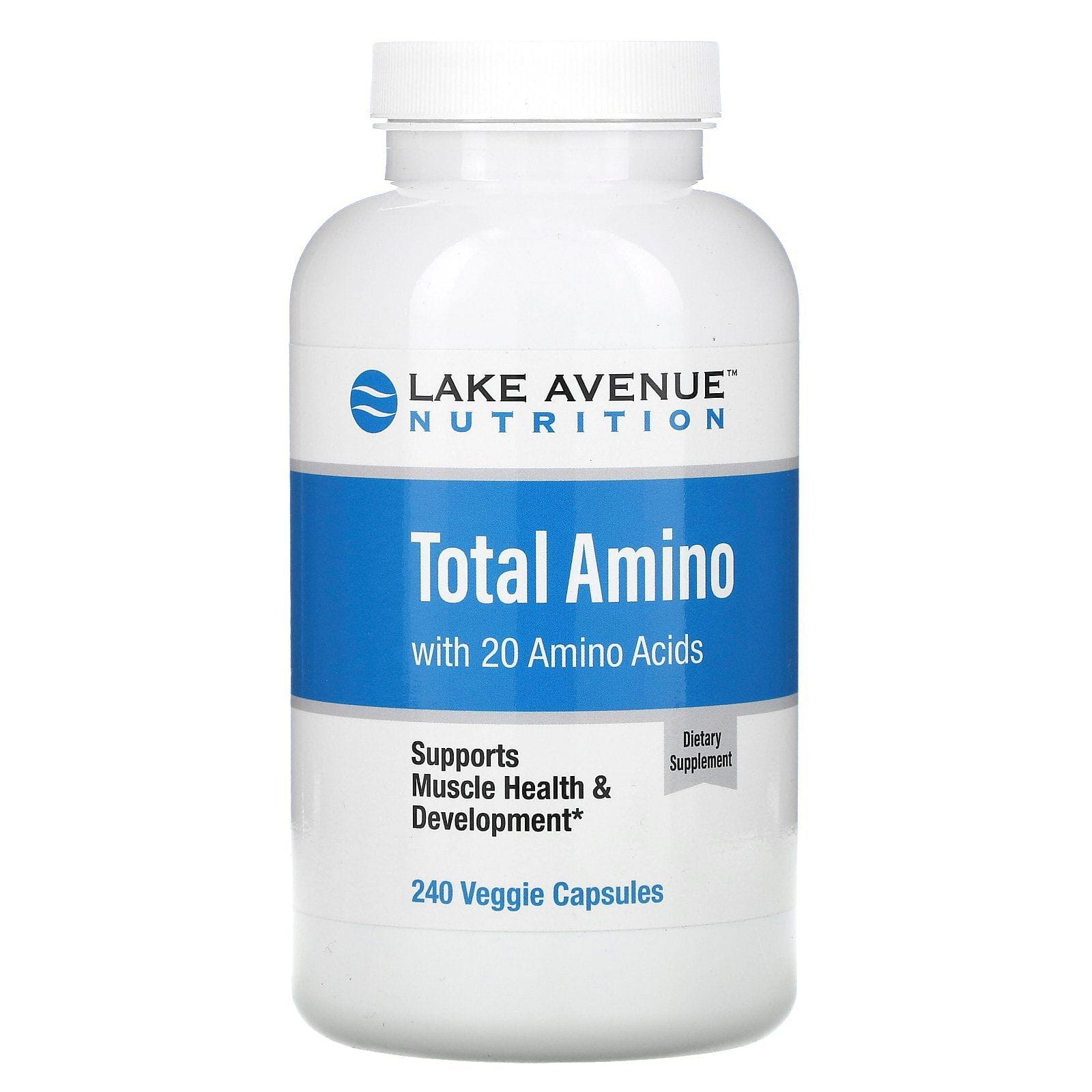 Lake Avenue Nutrition, Total amino, 240 cápsulas vegetales