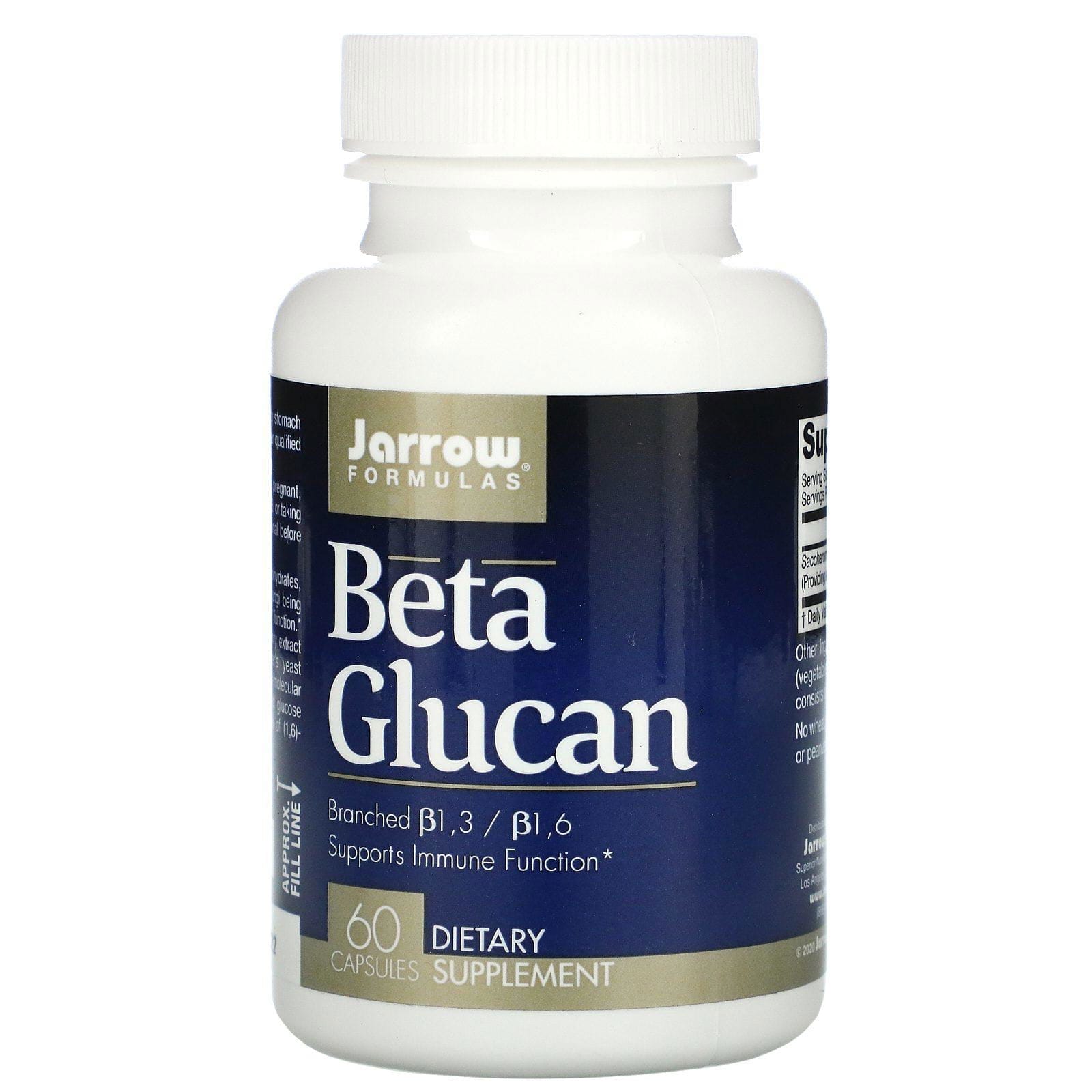 Jarrow Formulas, Beta-glucano (60 cápsulas)