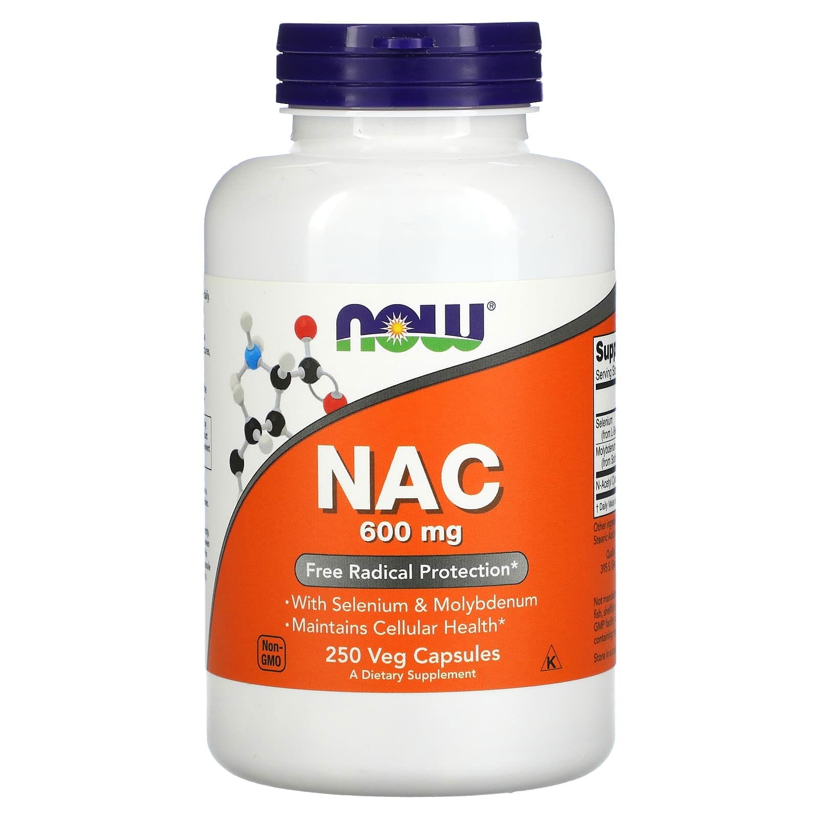 NOW Foods, NAC, 600 mg, 250 cápsulas vegetales