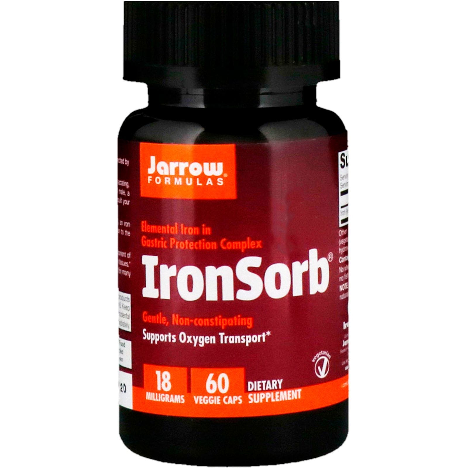 Jarrow Formulas, IronSorb, 18 mg, 60 Cápsulas Veggie