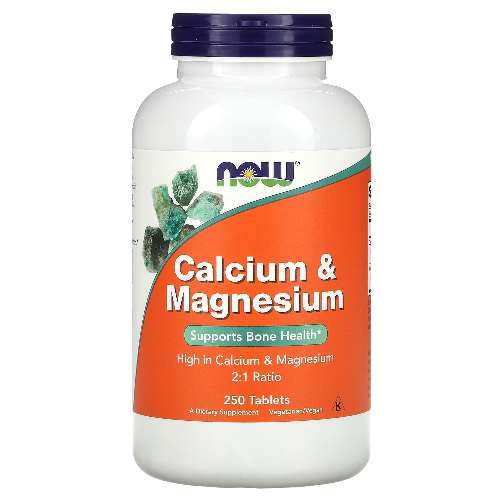 NOW Foods, Calcio y magnesio, 250 comprimidos
