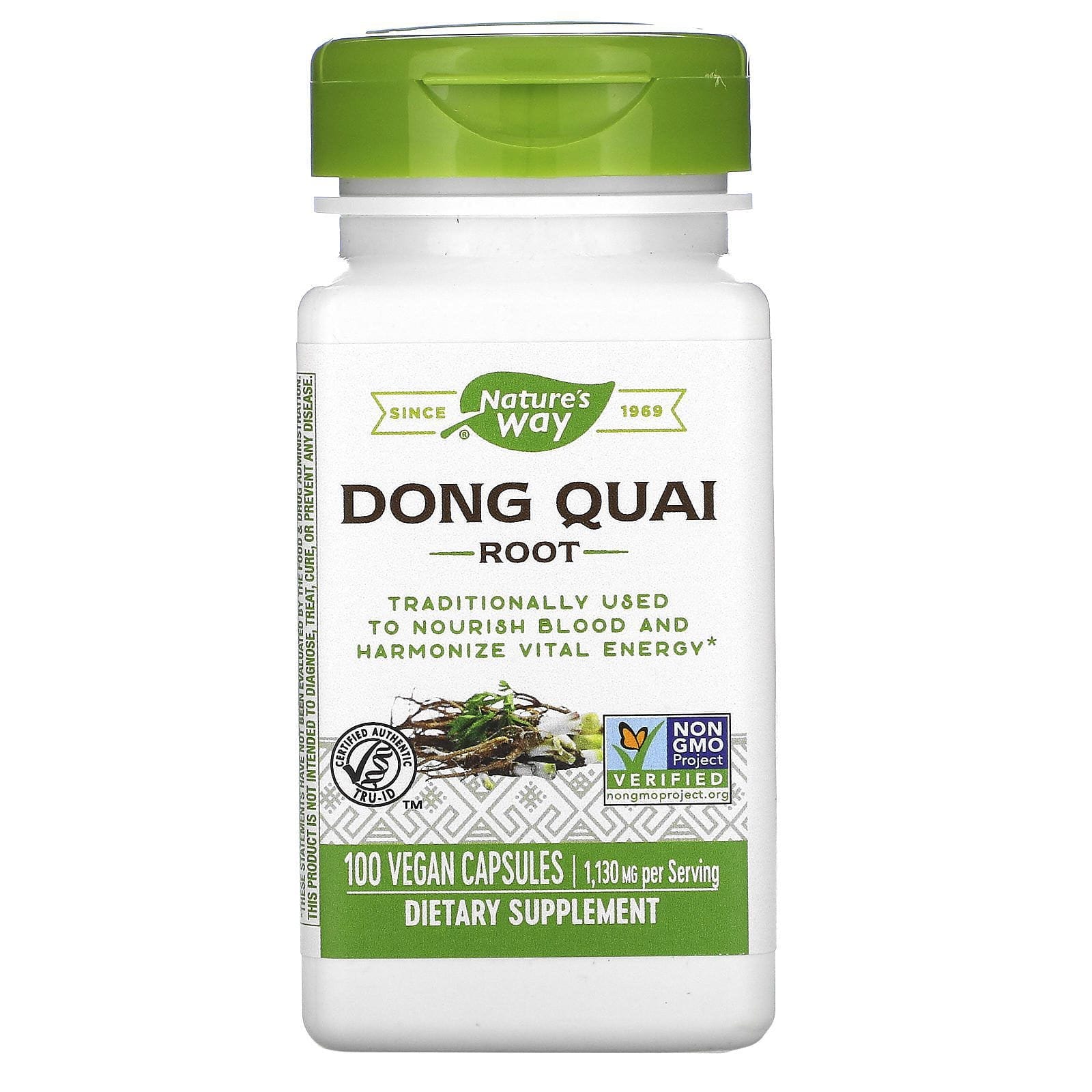 Nature's Way, Dong Quai Root, 1,130 mg, 100 Vegan Capsules