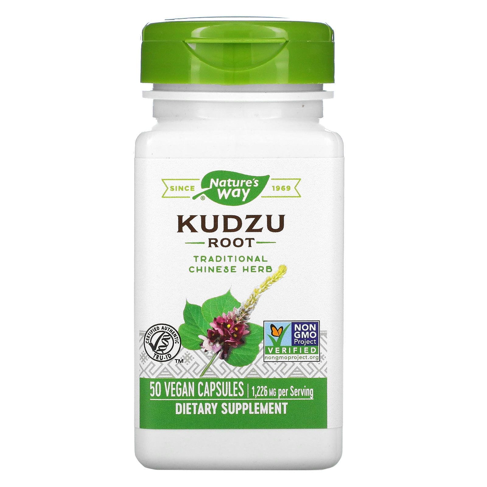 Nature's Way, Raíz de kudzu, 610 mg, 50 cápsulas vegetales