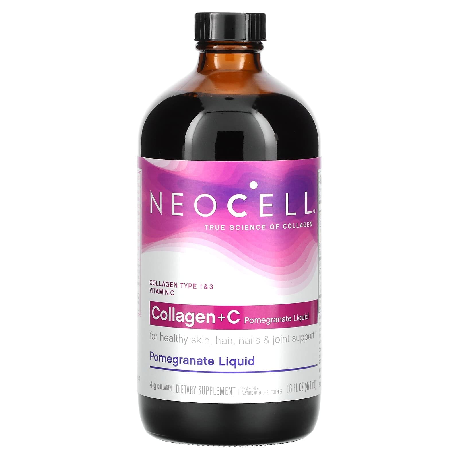 NeoCell, Líquido de granada con colágeno y vitamina C, 4 g, 473 ml (16 oz. líq.)