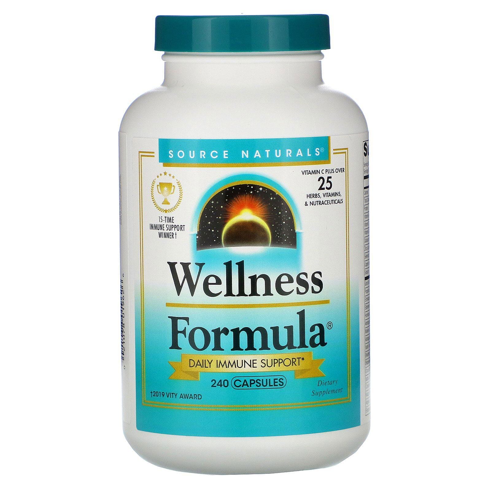 Source Naturals, Wellness Formula, Refuerzo inmunitario diario, 240 cápsulas