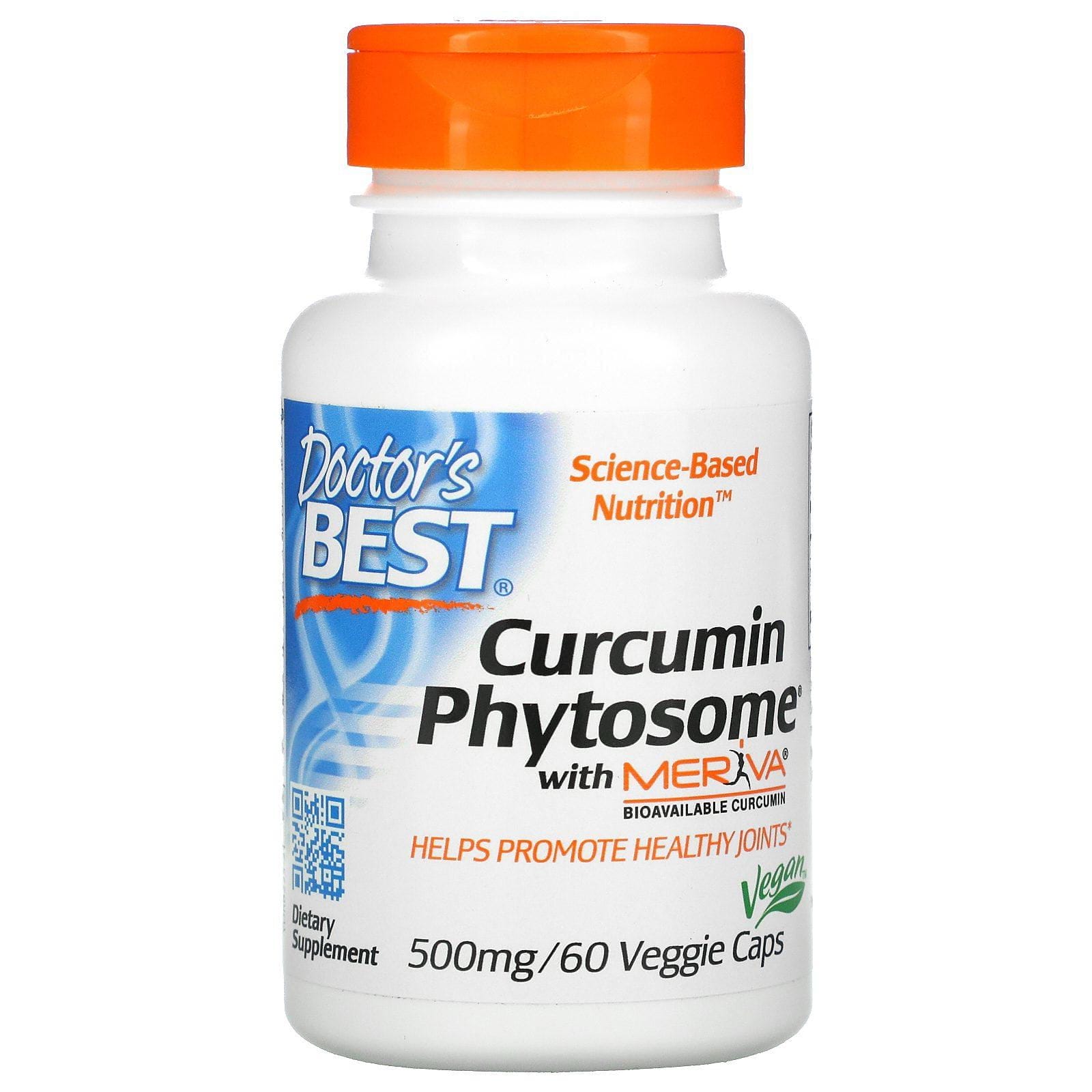 Doctor's Best, Fitosoma de curcumina con meriva, 500 mg, 60 cápsulas vegetales