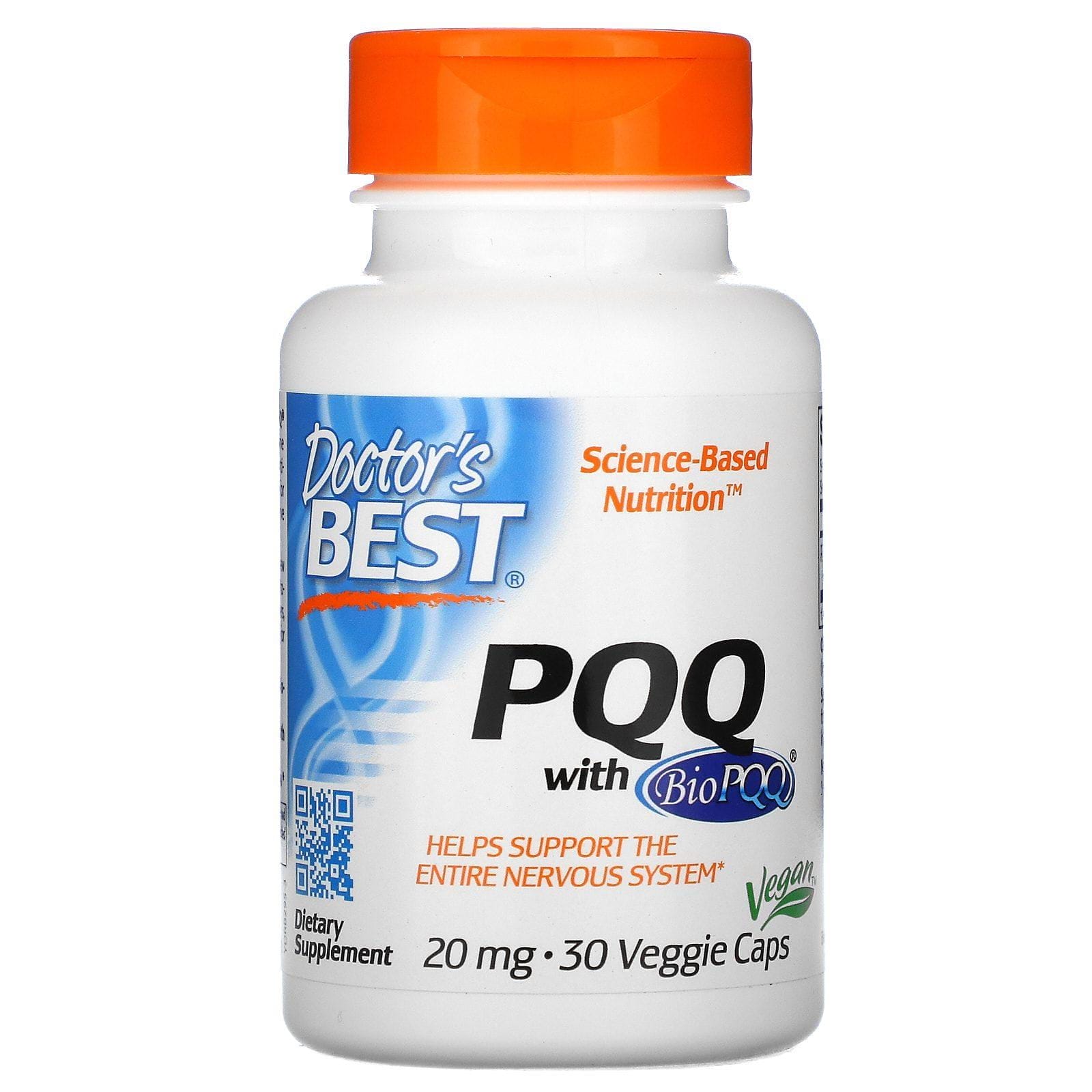 Doctor's Best, PQQ con BioPQQ, 20 mg, 30 cápsulas vegetales
