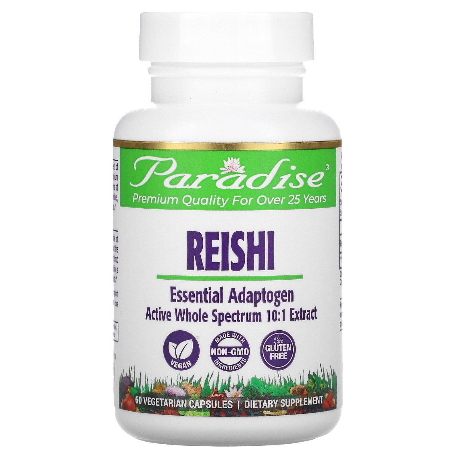 Paradise Herbs, Paradise Herbs, Reishi, Ling Zhi Rojo Supremo, 60 Cápsulas Vegetarianas