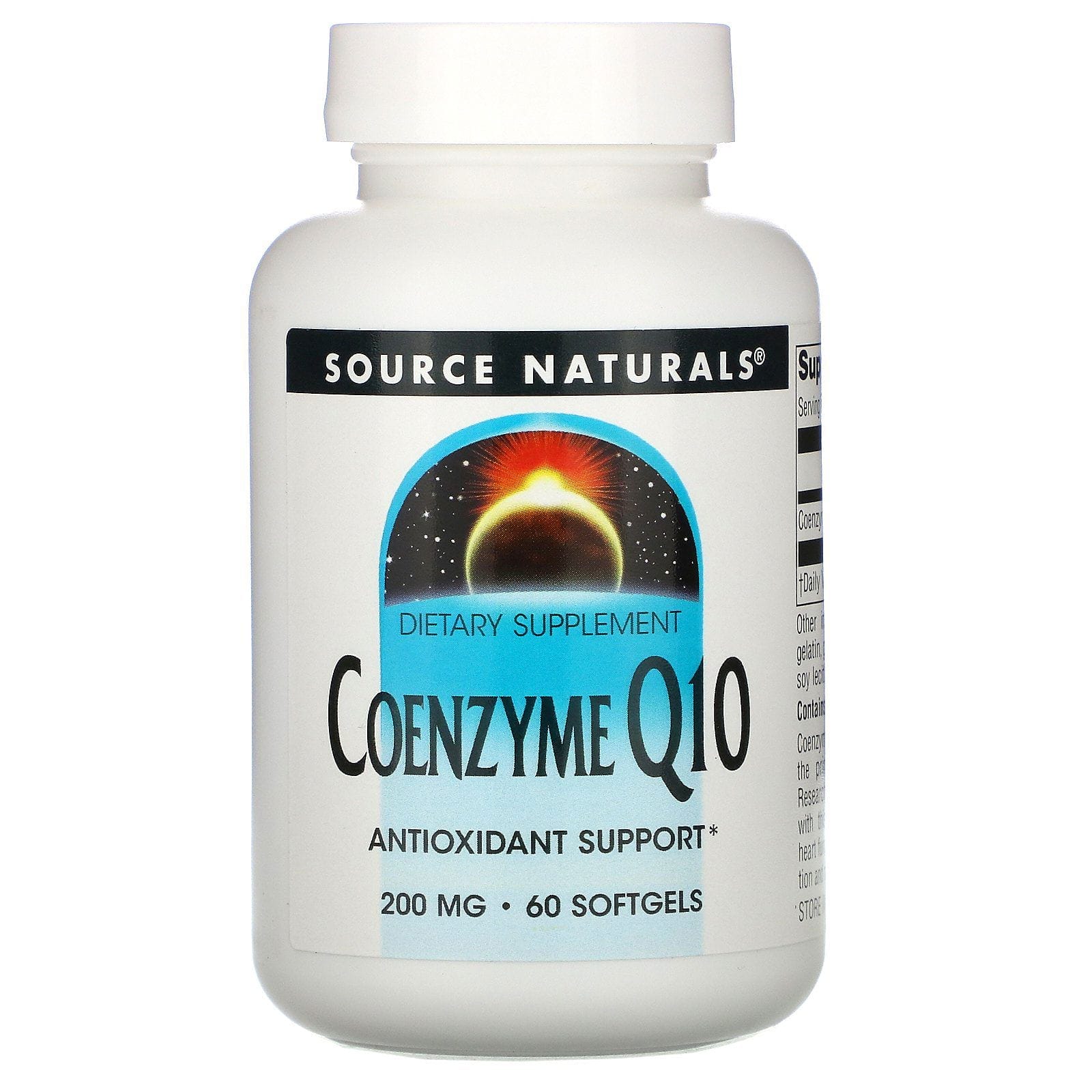 Source Naturals, Coenzyme Q10, 200 mg, 60 capsulas de Gel Suaves