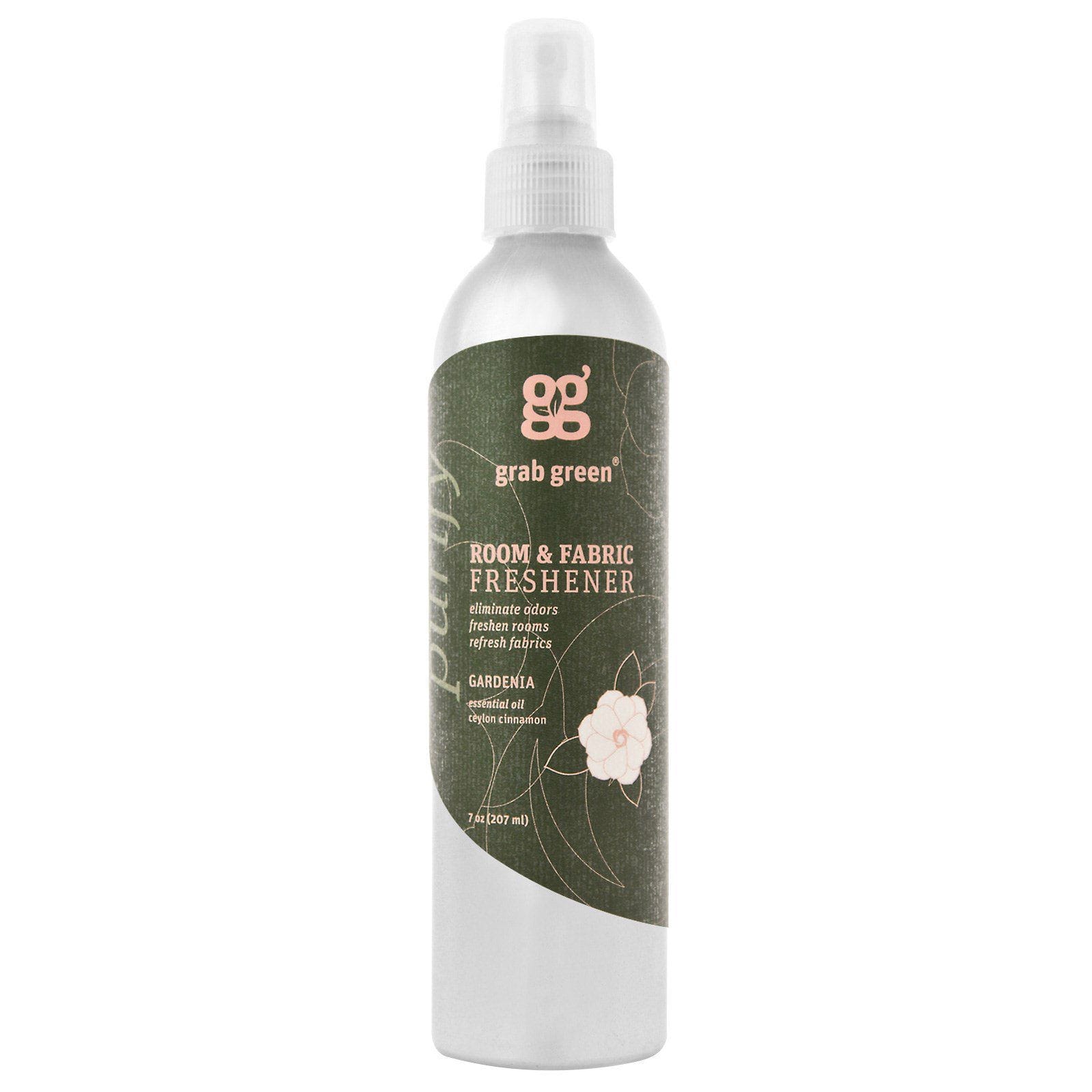 Grab Green, Ambientador de Espacios y Telas, Gardenia, 7 oz (207 ml)