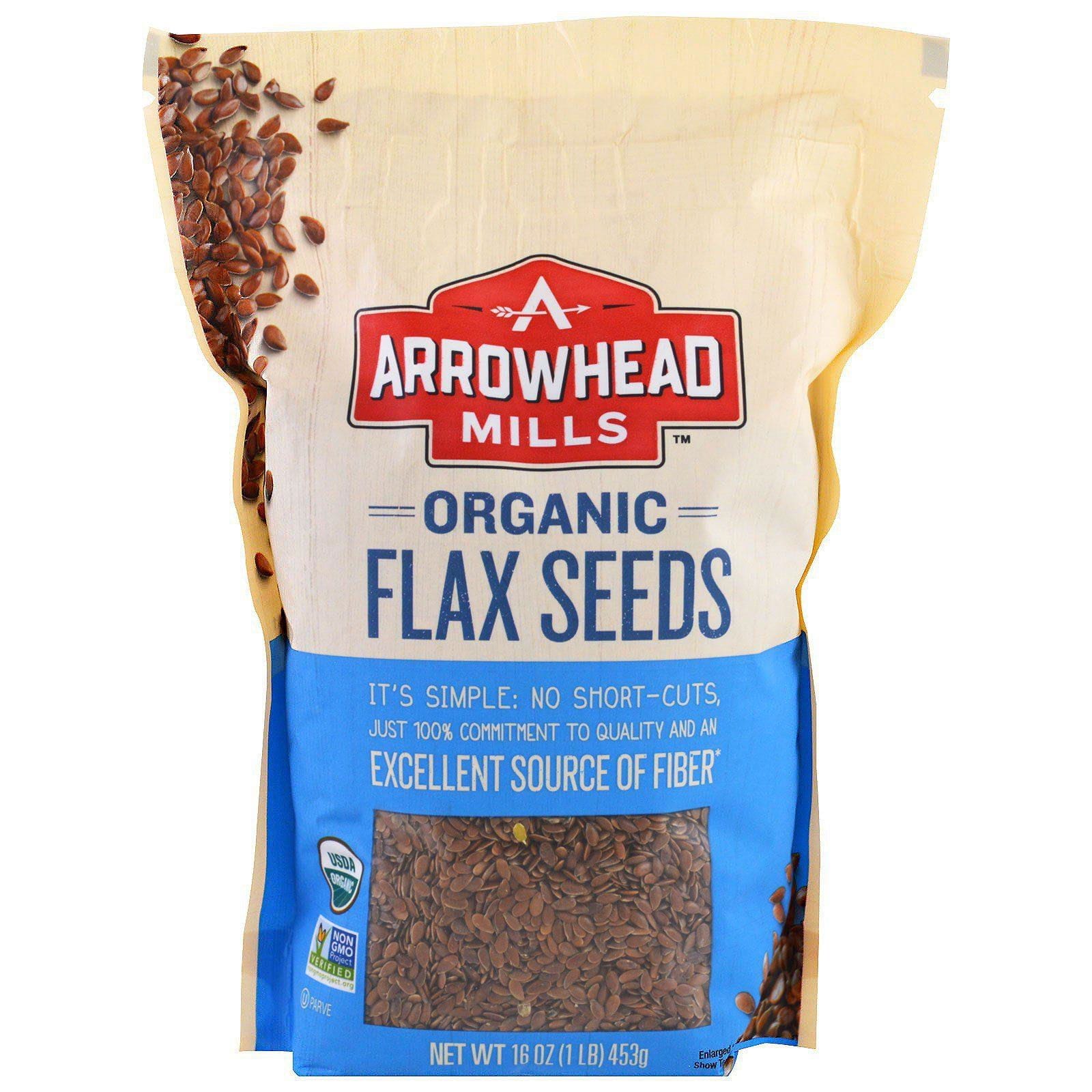 Arrowhead Mills, Semillas de Lino Orgánicas, 16 oz (453 g)