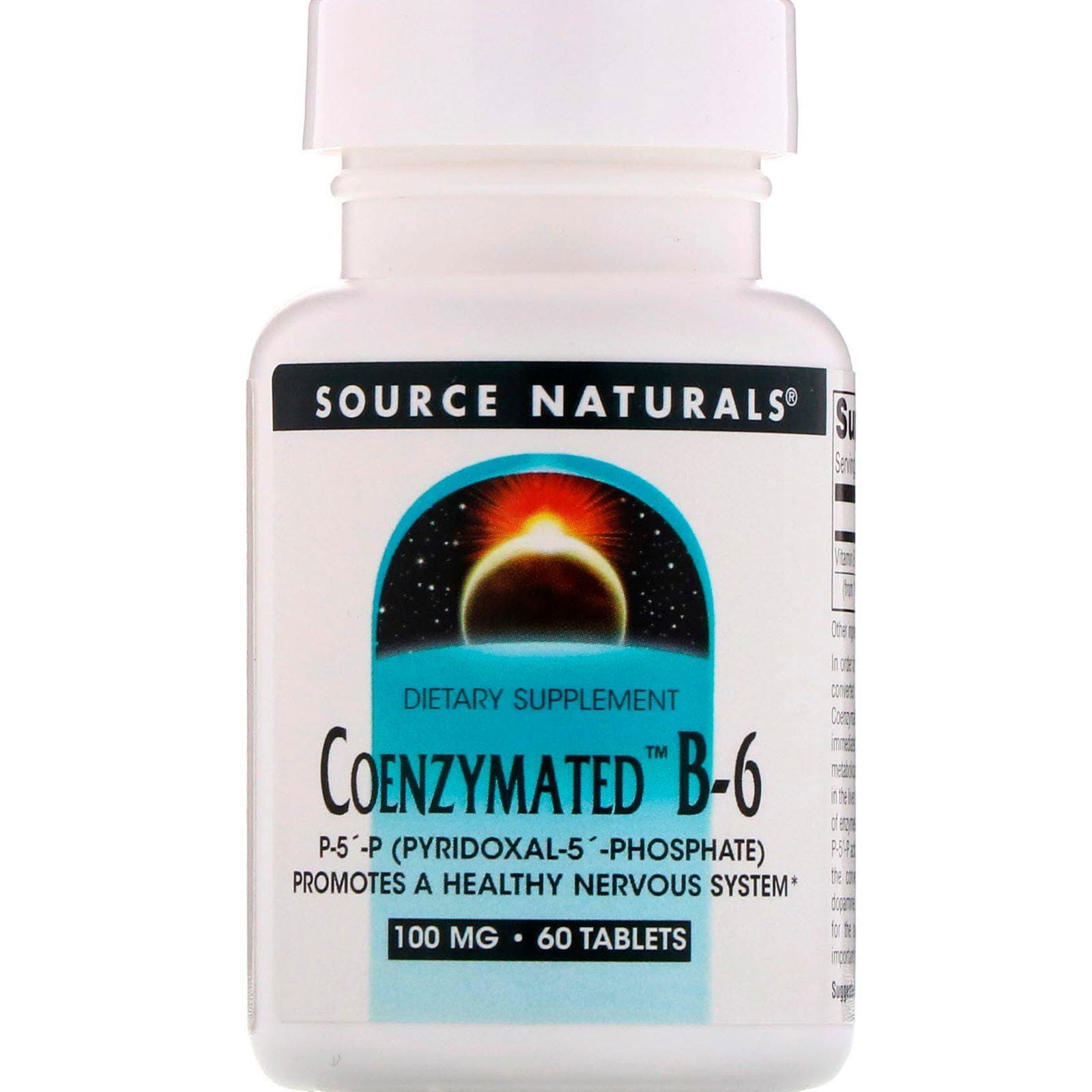 Source Naturals, Coenzymated B-6, 100 mg, 60 Tabletas