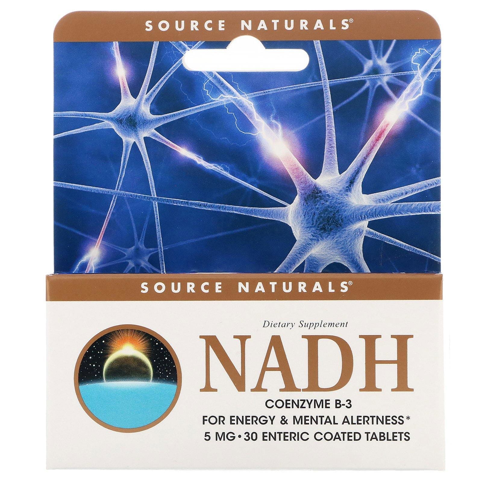 Source Naturals, NADH, CoEnzima B-3, 5 mg, 30 tabletas