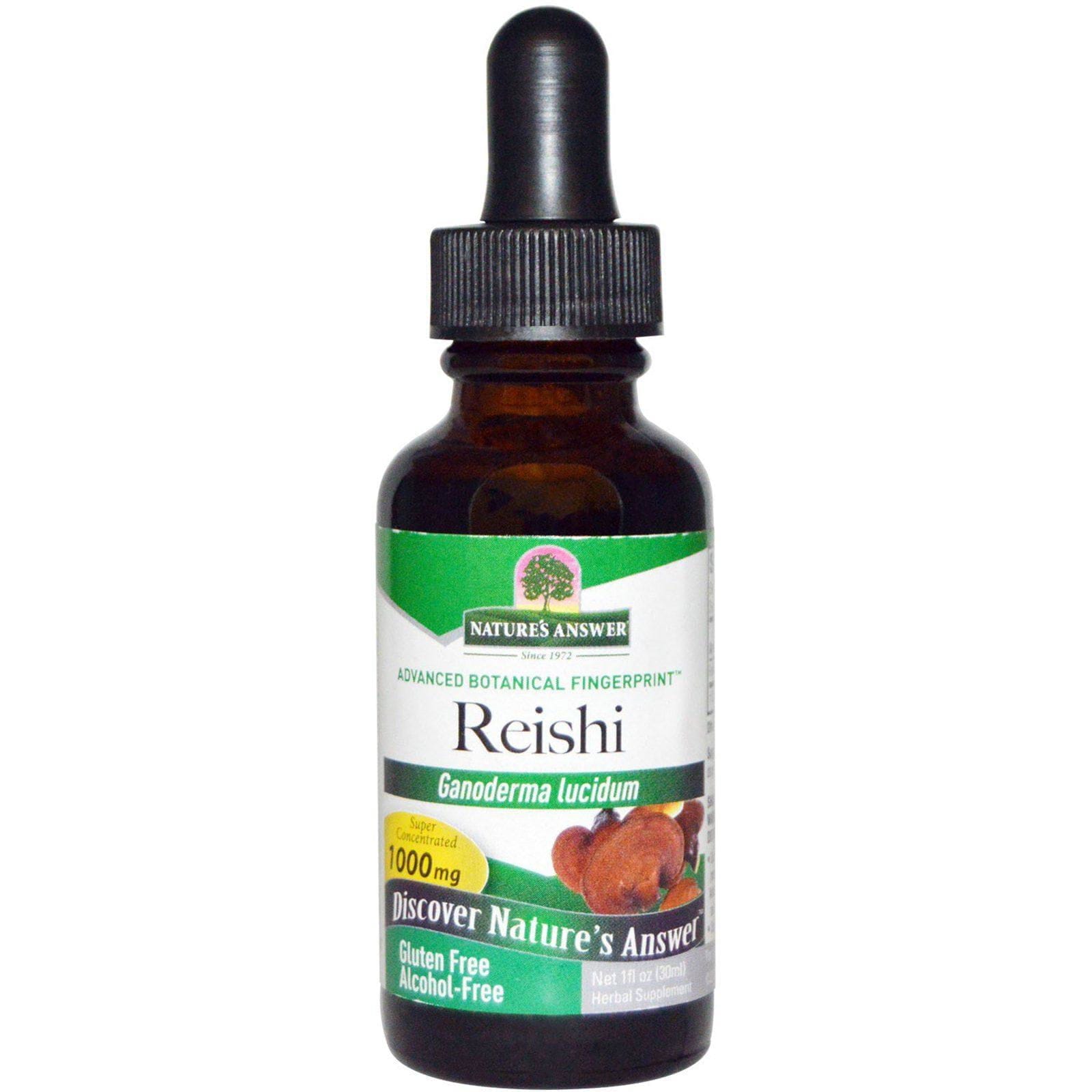 Nature's Answer, Reishi, Libre de Alcohol, 1000 mg, 1 fl oz (30 ml)
