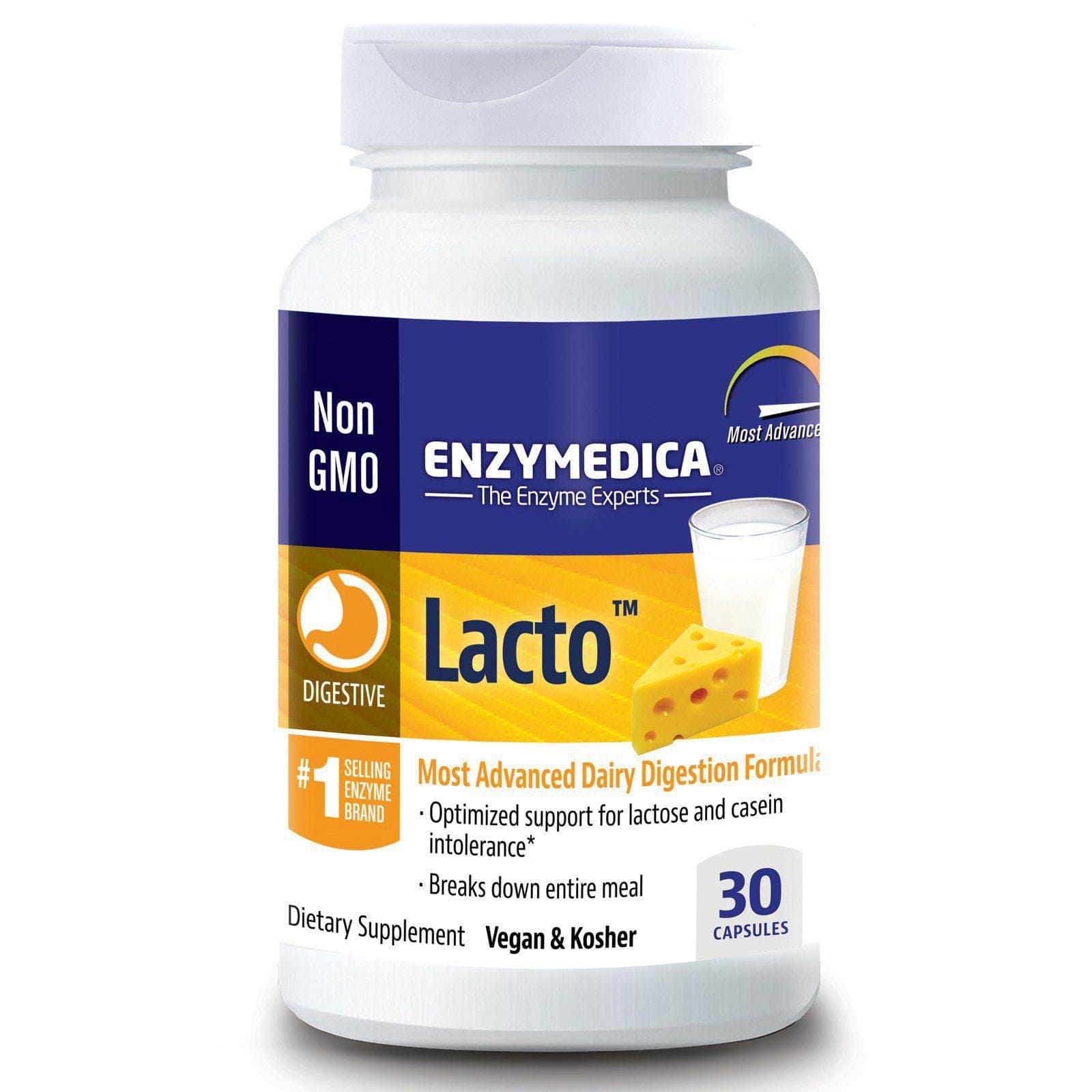 Enzymedica, Lacto, Fórmula de Digestión Más Avanzada, 30 Cápsulas
