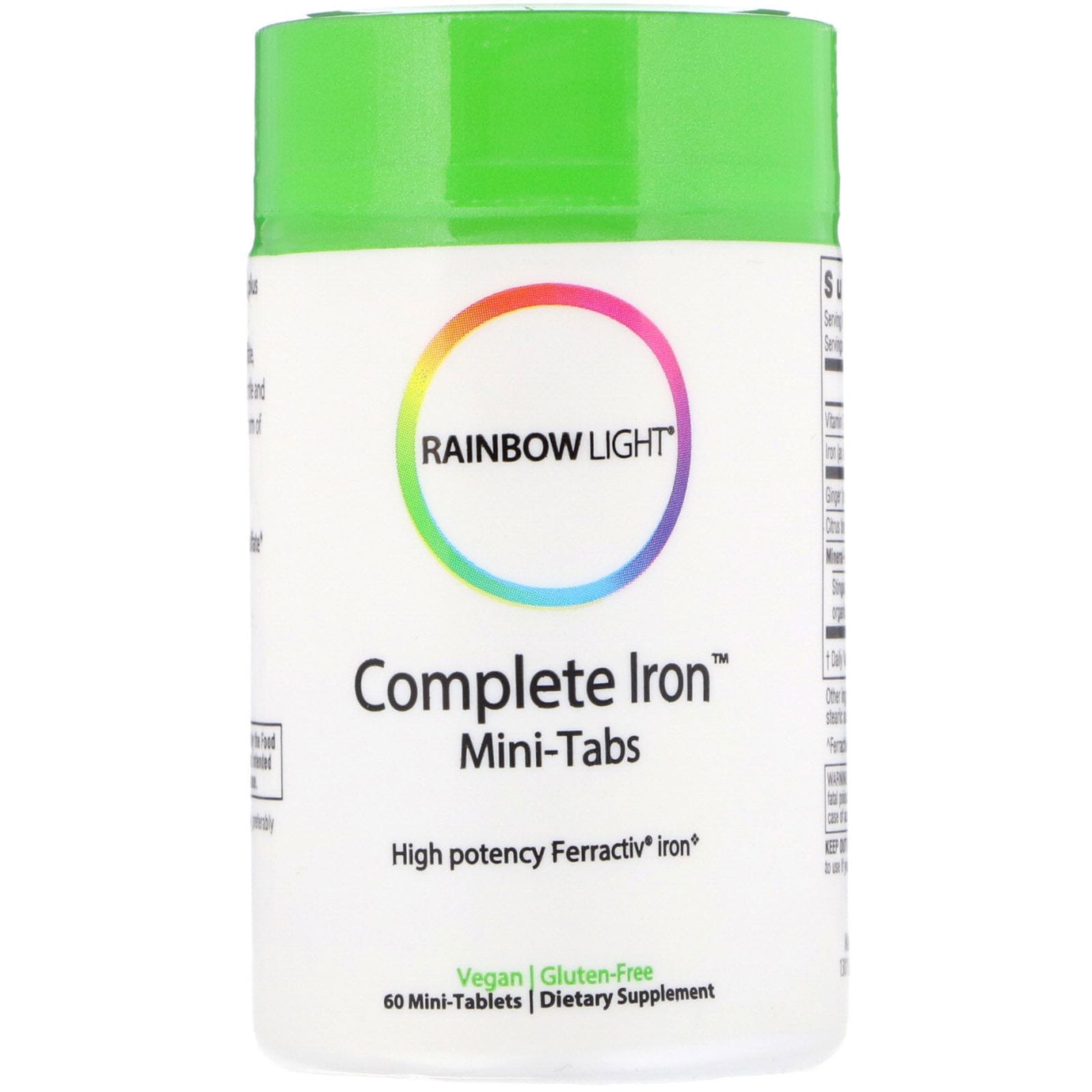 Rainbow Light, Hierro completo, minicomprimidos, 60 minicomprimidos
