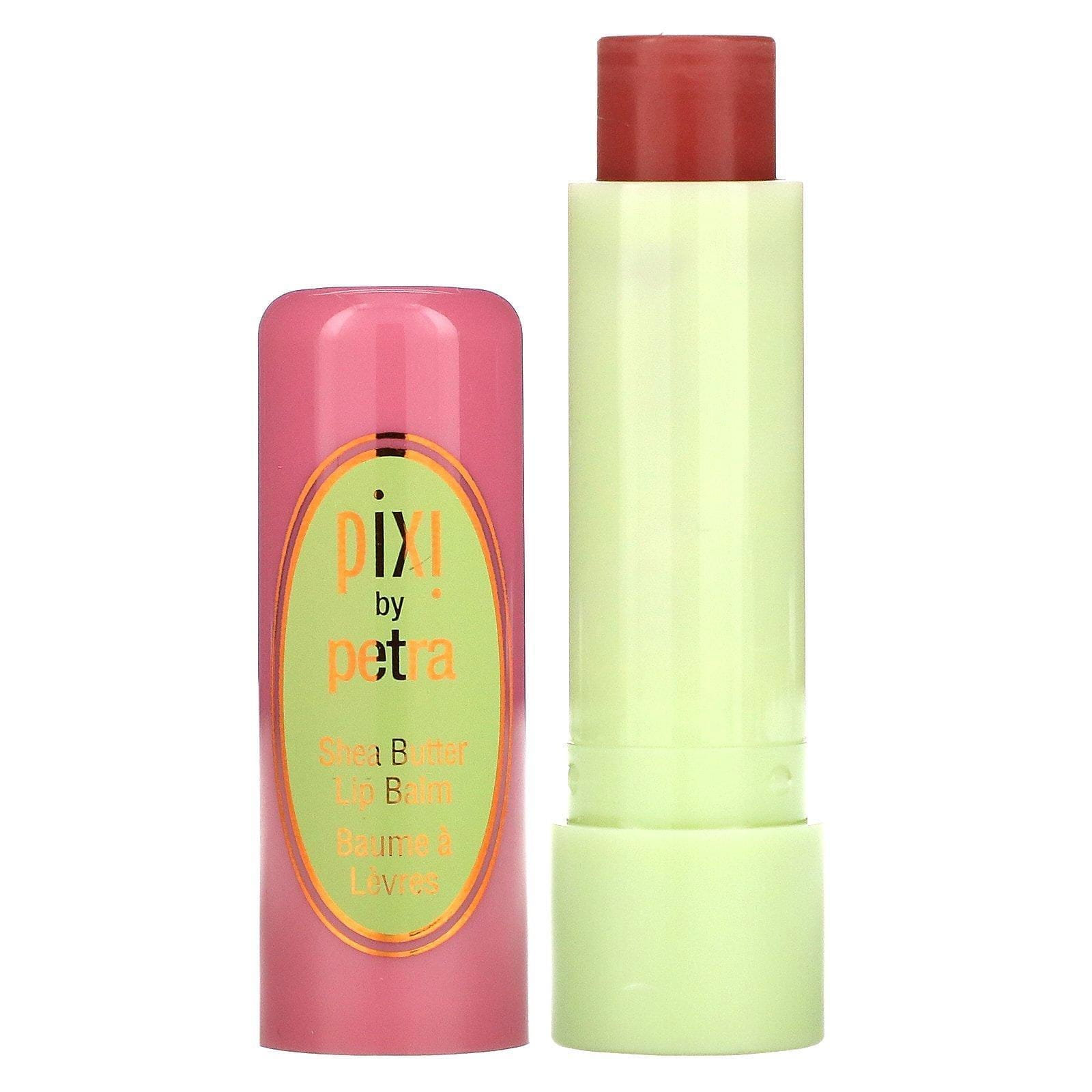 Pixi Beauty, Bálsamo labial de mantequilla de karité, rosa natural, 0.141 oz (4 g)