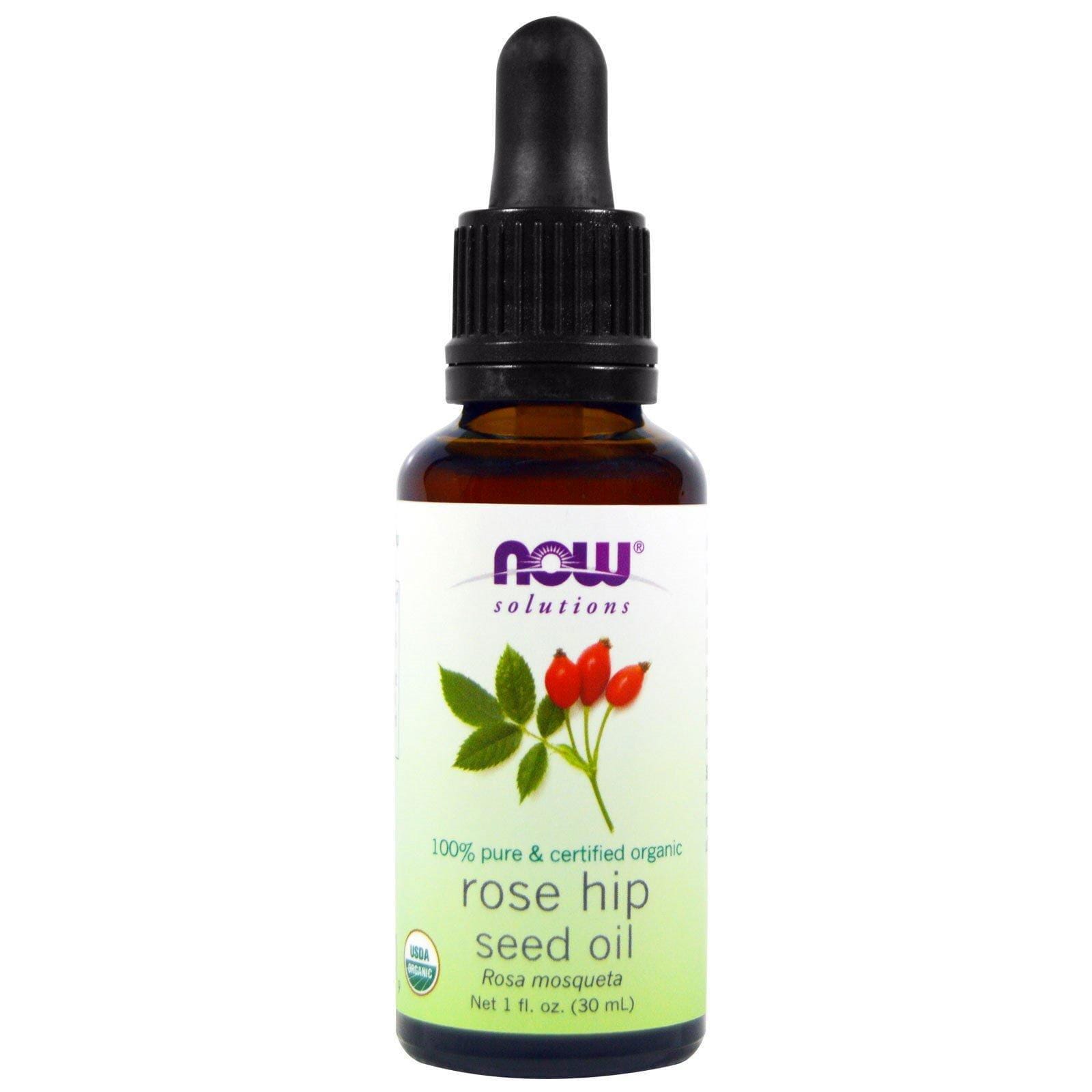 Now Foods, Solutions,Aceite de Semilla de Rosa Mosqueta Orgánico Certificado, 1 fl oz (30 ml)