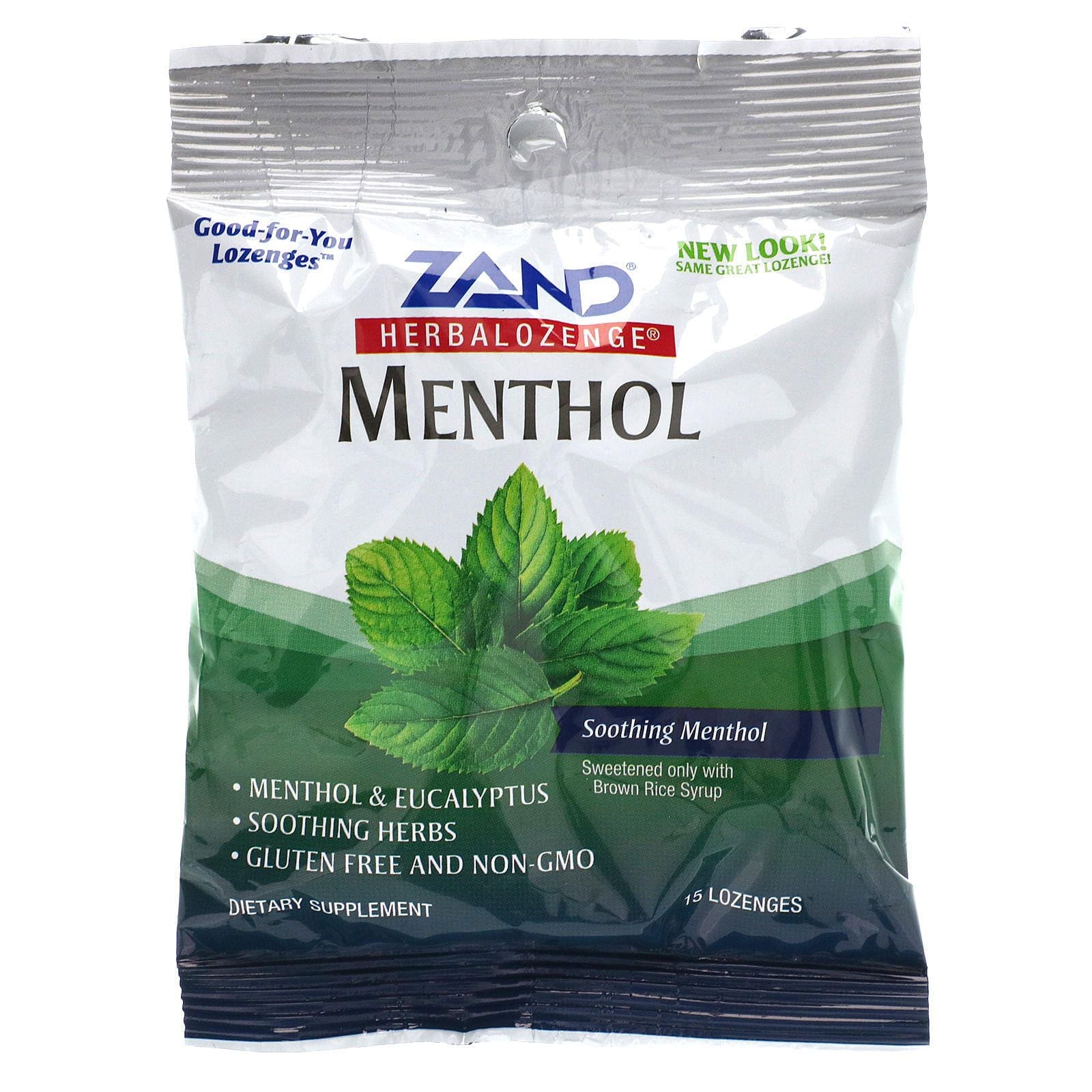 Zand, Mentol, Herbalozenge, Mentol Calmante, 15 Pastillas con Mentol
