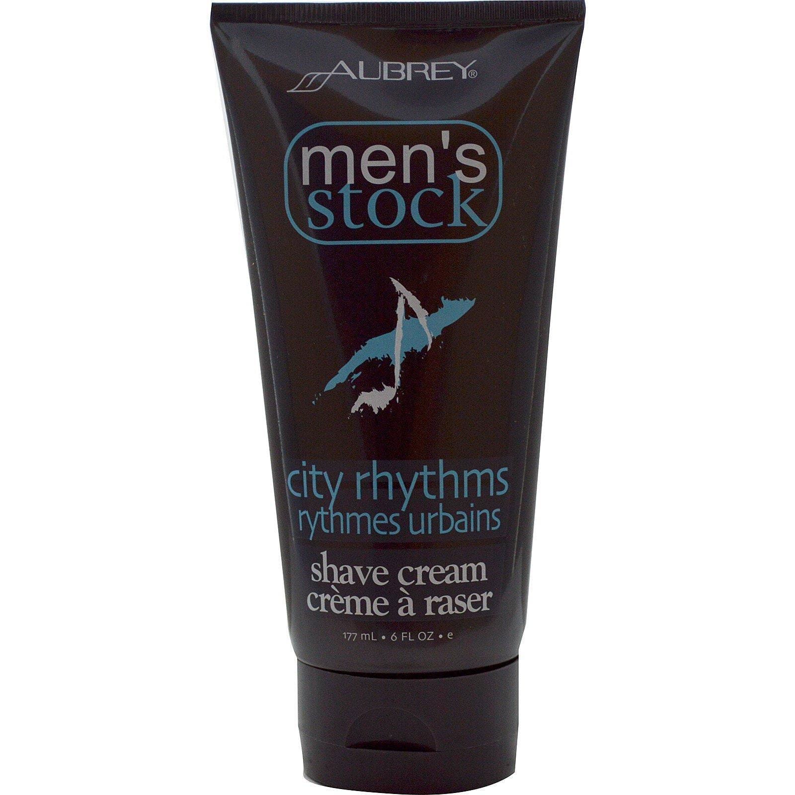 Aubrey Organics, Men's Stock, Espuma de Afeitar, City Rhythms, 6 fl oz (177 ml)