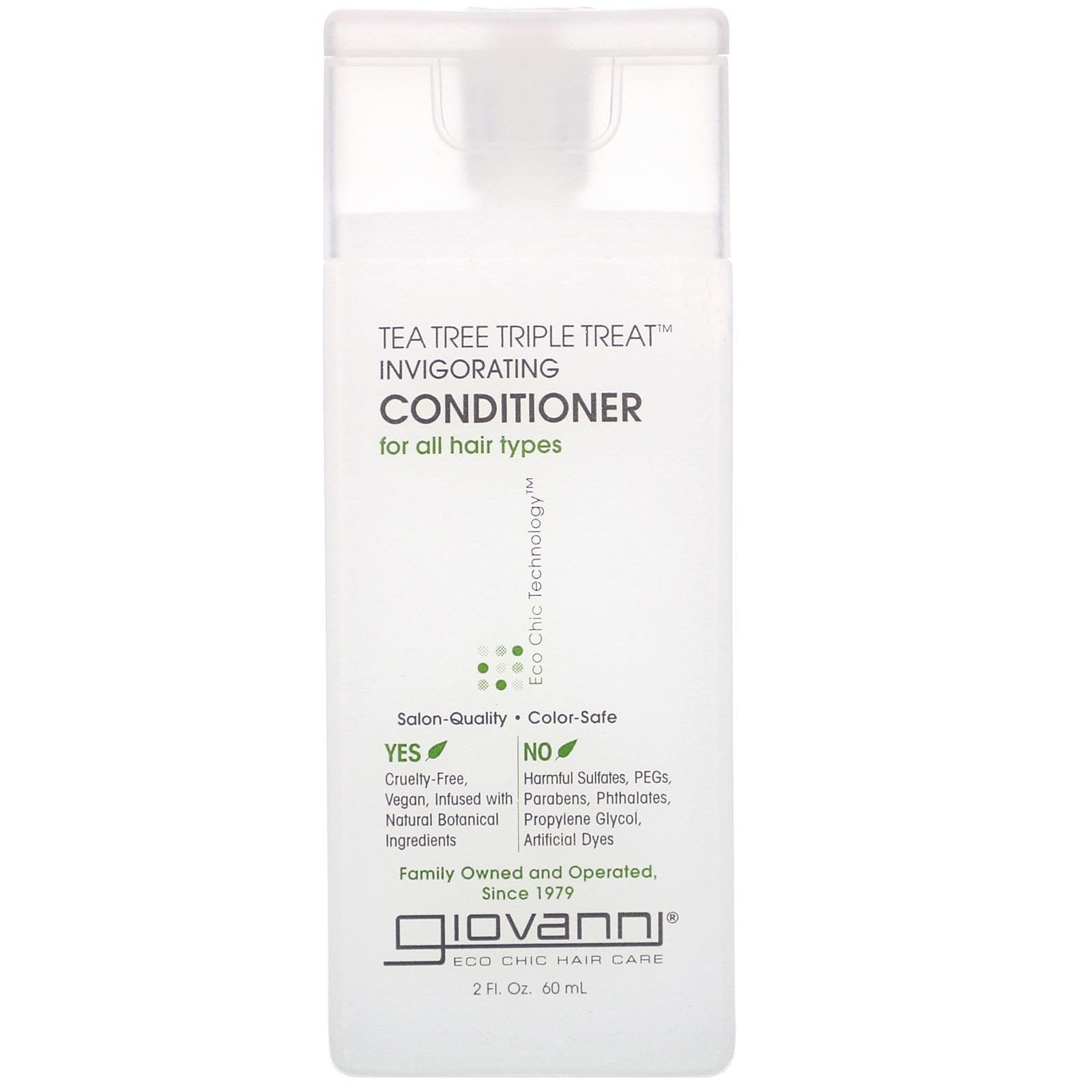 Giovanni, Tea Tree Triple Treat Invigorating Conditioner, 2 fl oz (60 ml)