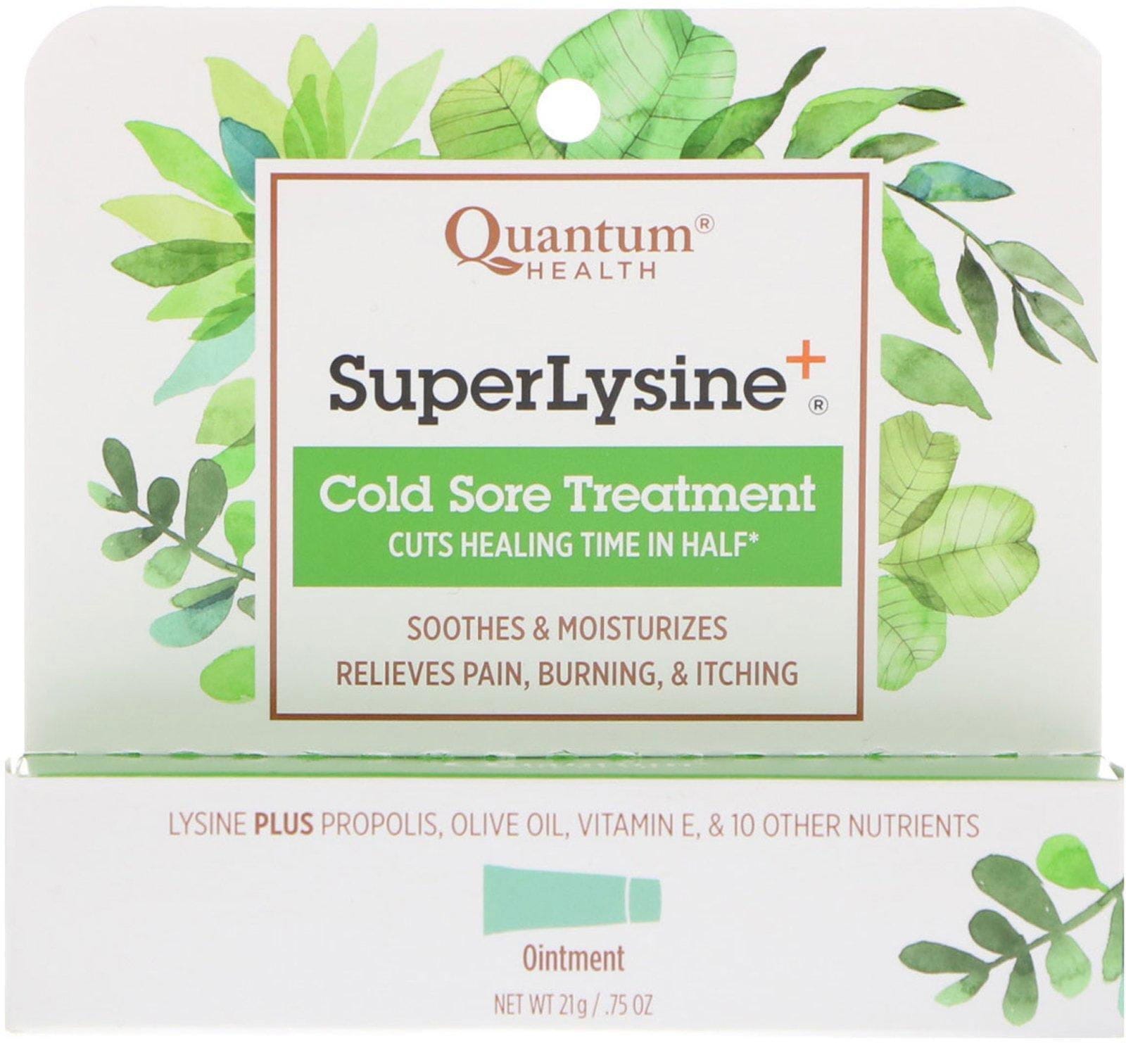 Quantum Health, Super Lisina + Tratamiento para el herpes labial, 75 oz (21 g)