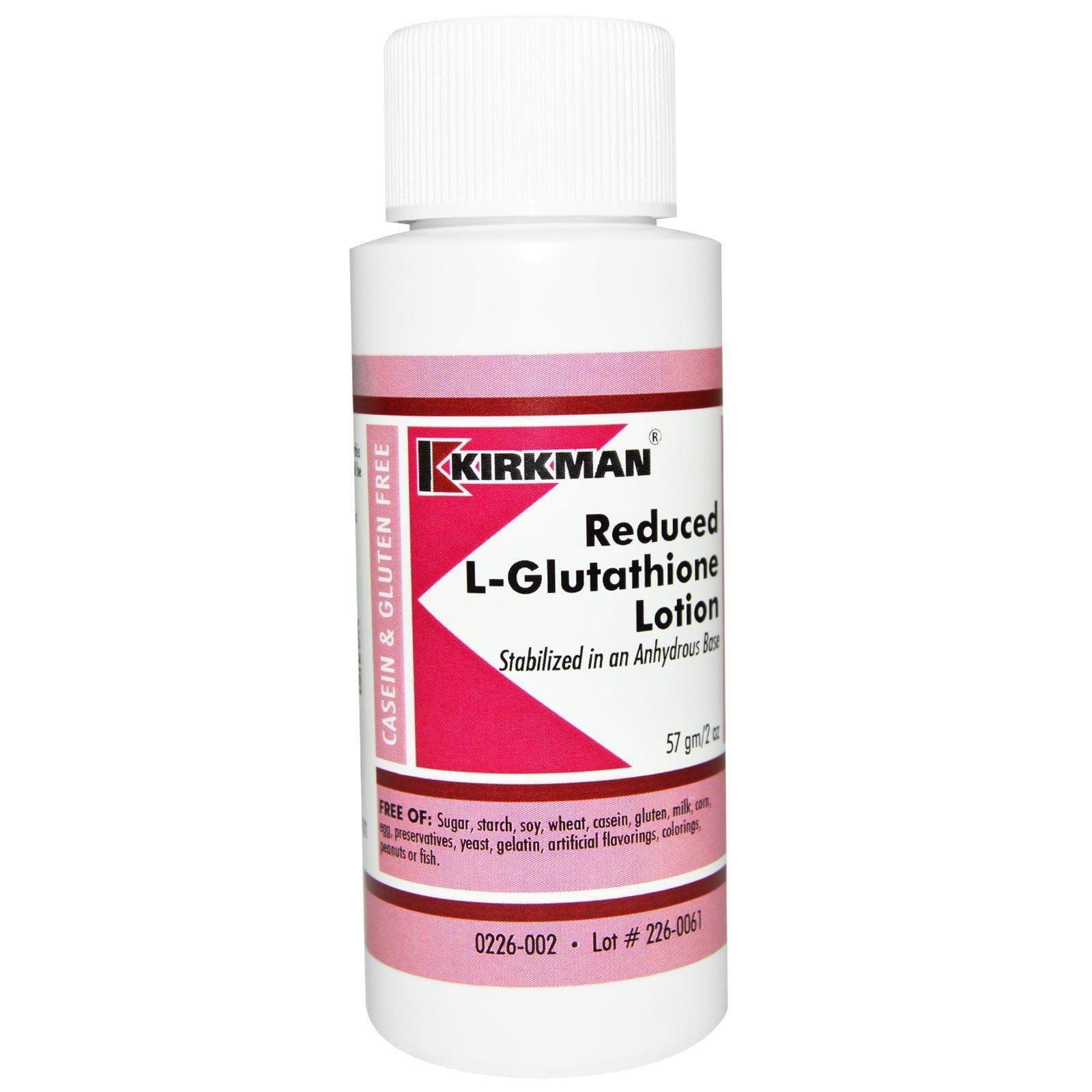 Kirkman Labs, Loción L-glutatión reducido, 2 oz (57 g)