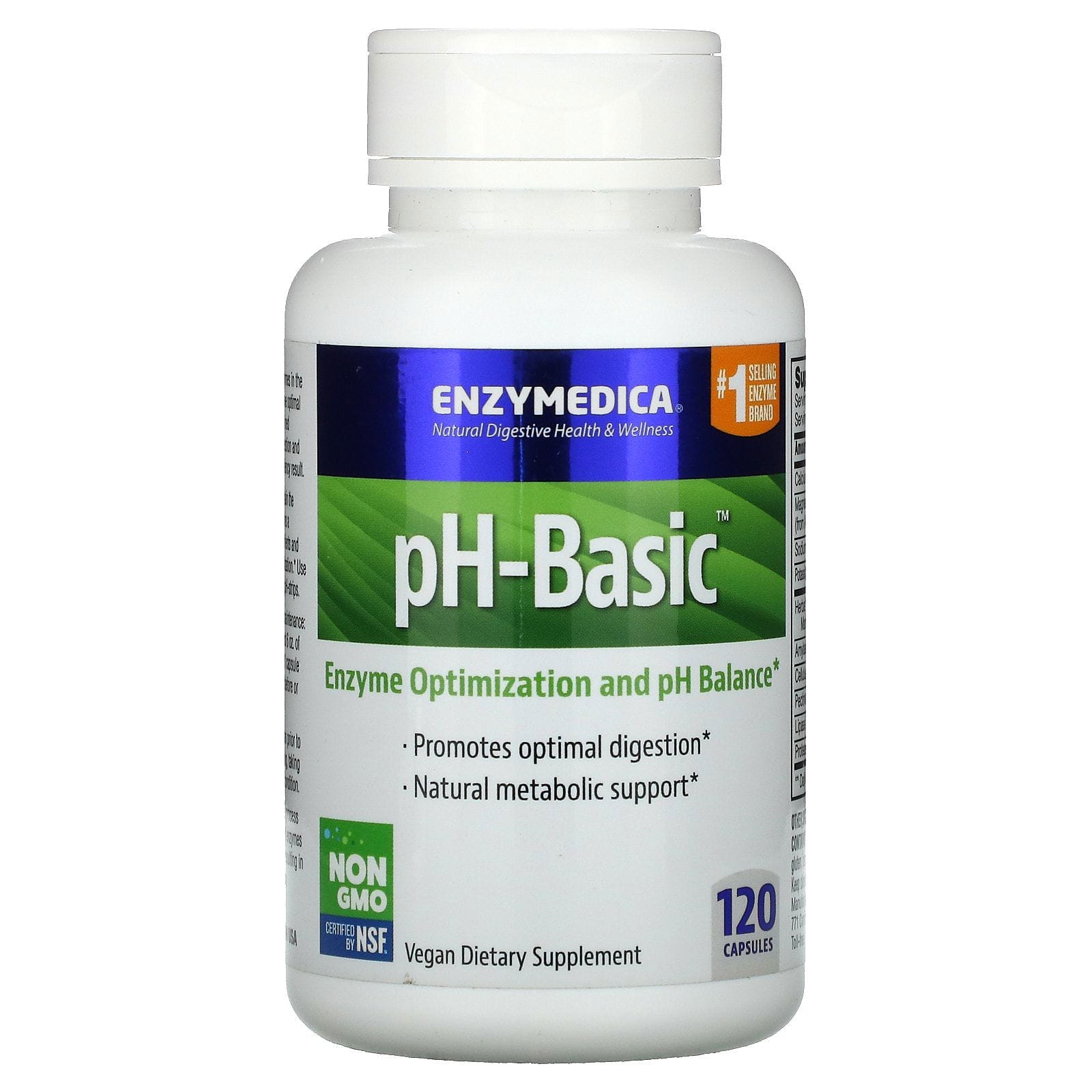 Enzymedica, pH-Basic, 120 cápsulas