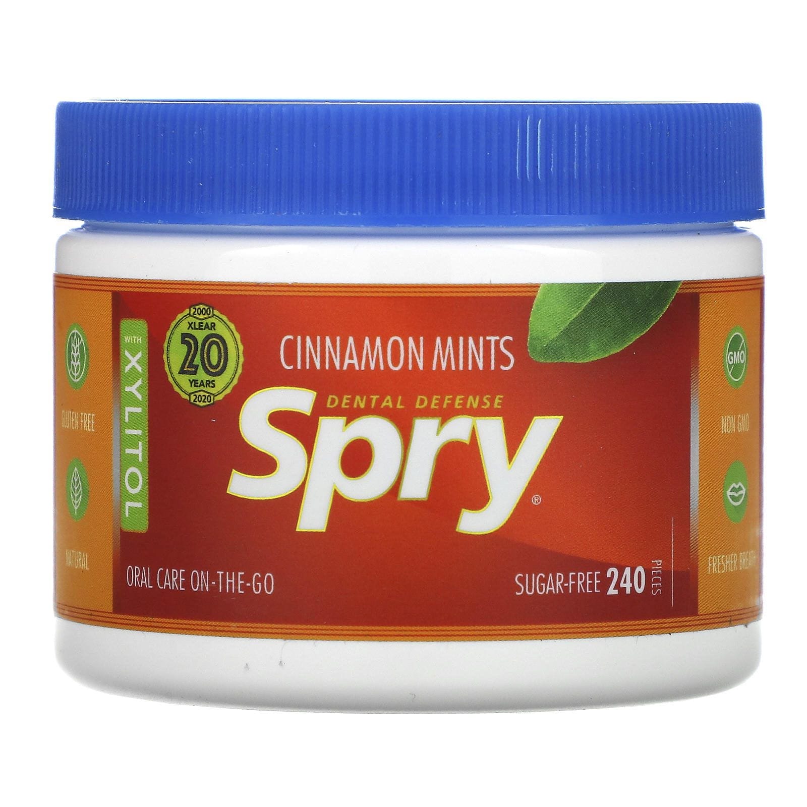 Xlear, Spry, Canela Mentolada, Sin Azúcar, 240 Unidades (144 g)