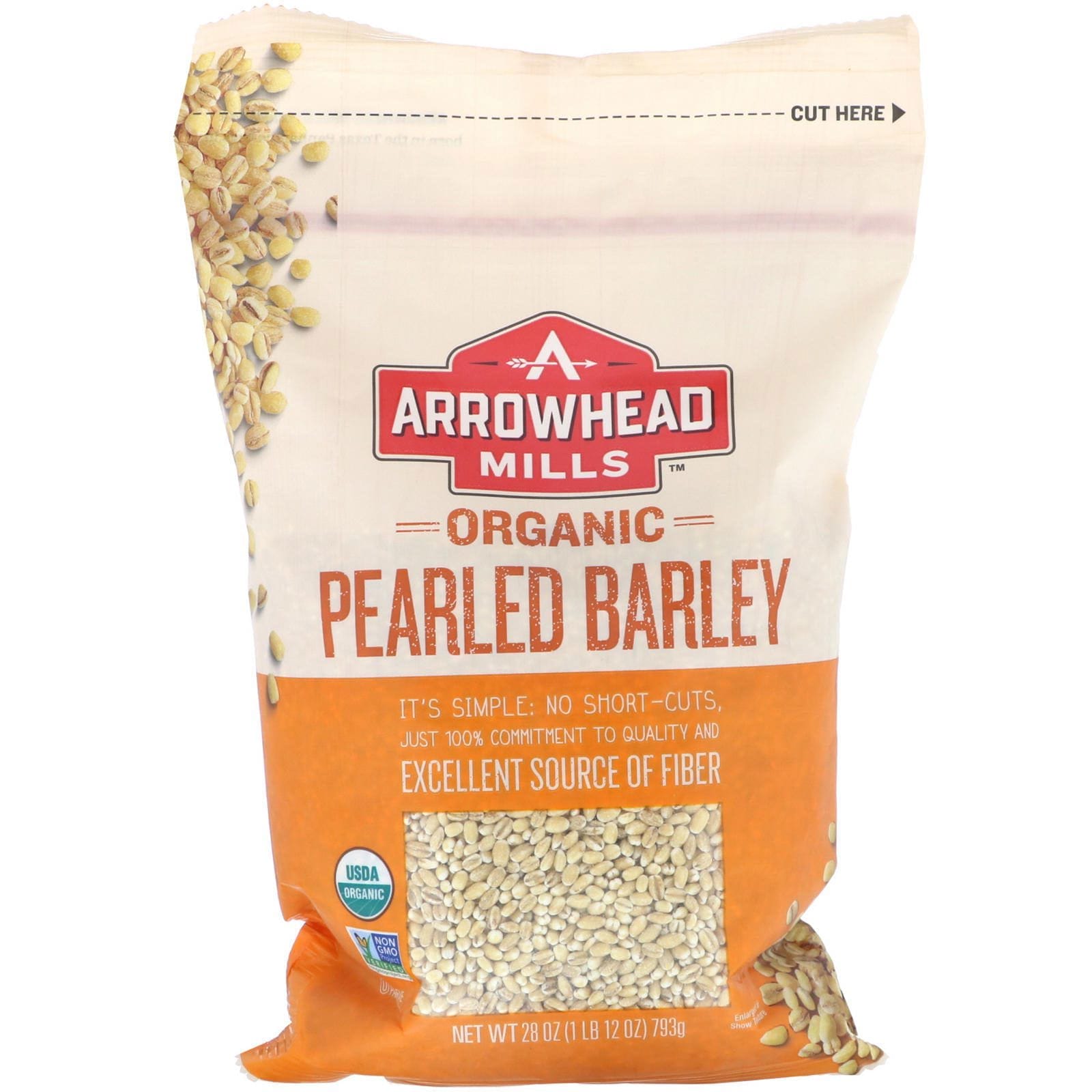 Arrowhead Mills, Organic Pearled Barley, 1 lb (793 g)