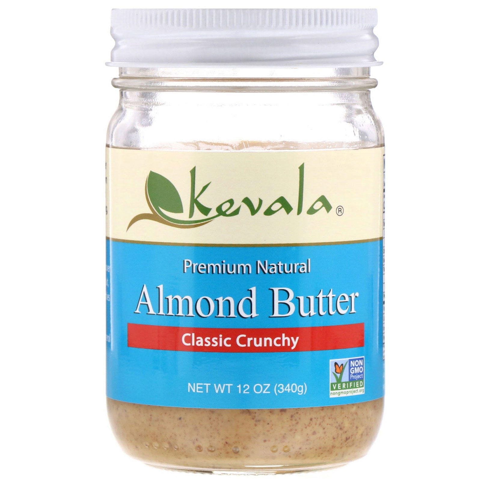 Kevala, Mantequilla de Almendras, Clásica Crujiente, 12 oz (340 g)