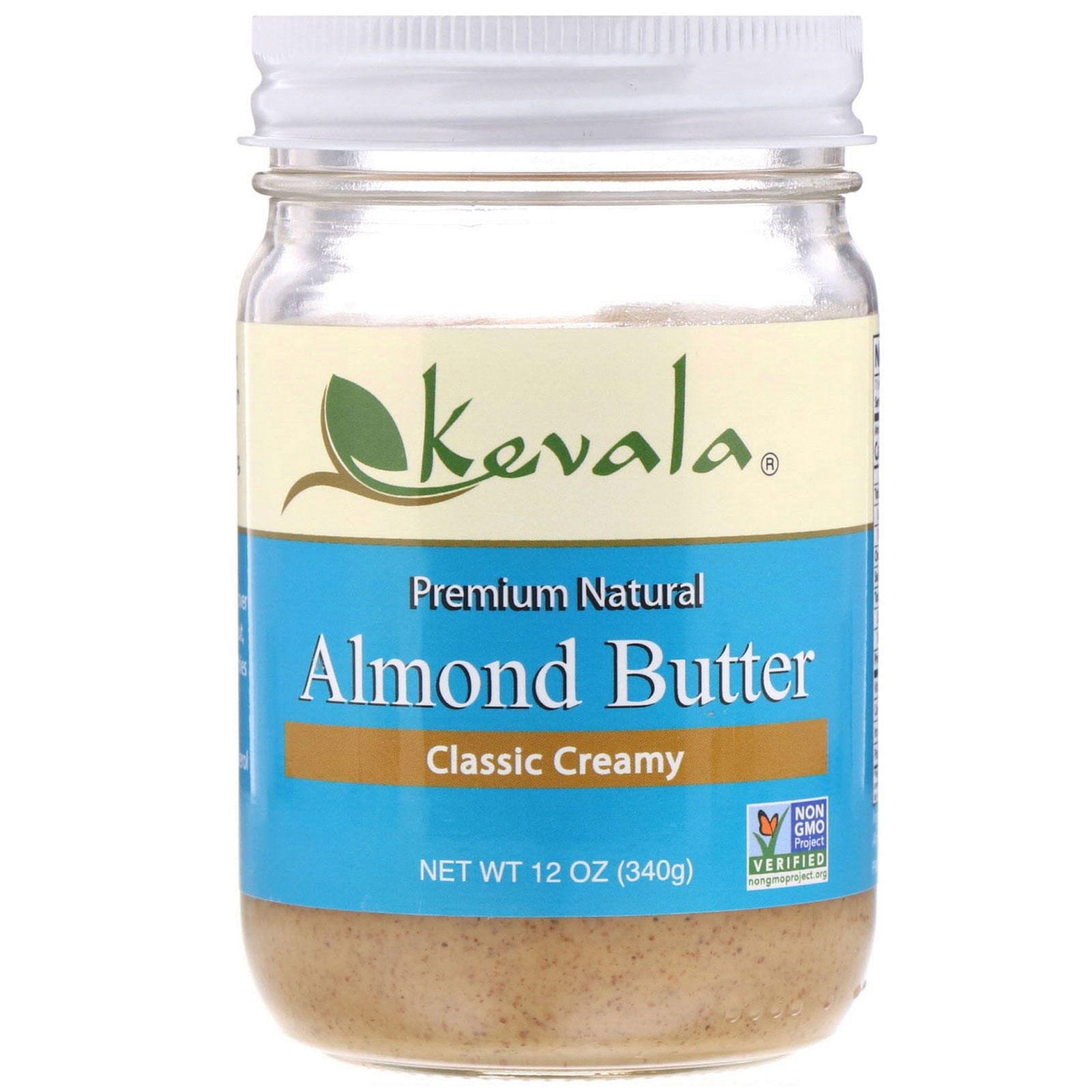 Kevala, Mantequilla de Almendras, Clásica Cremosa, 12 oz (340 g)