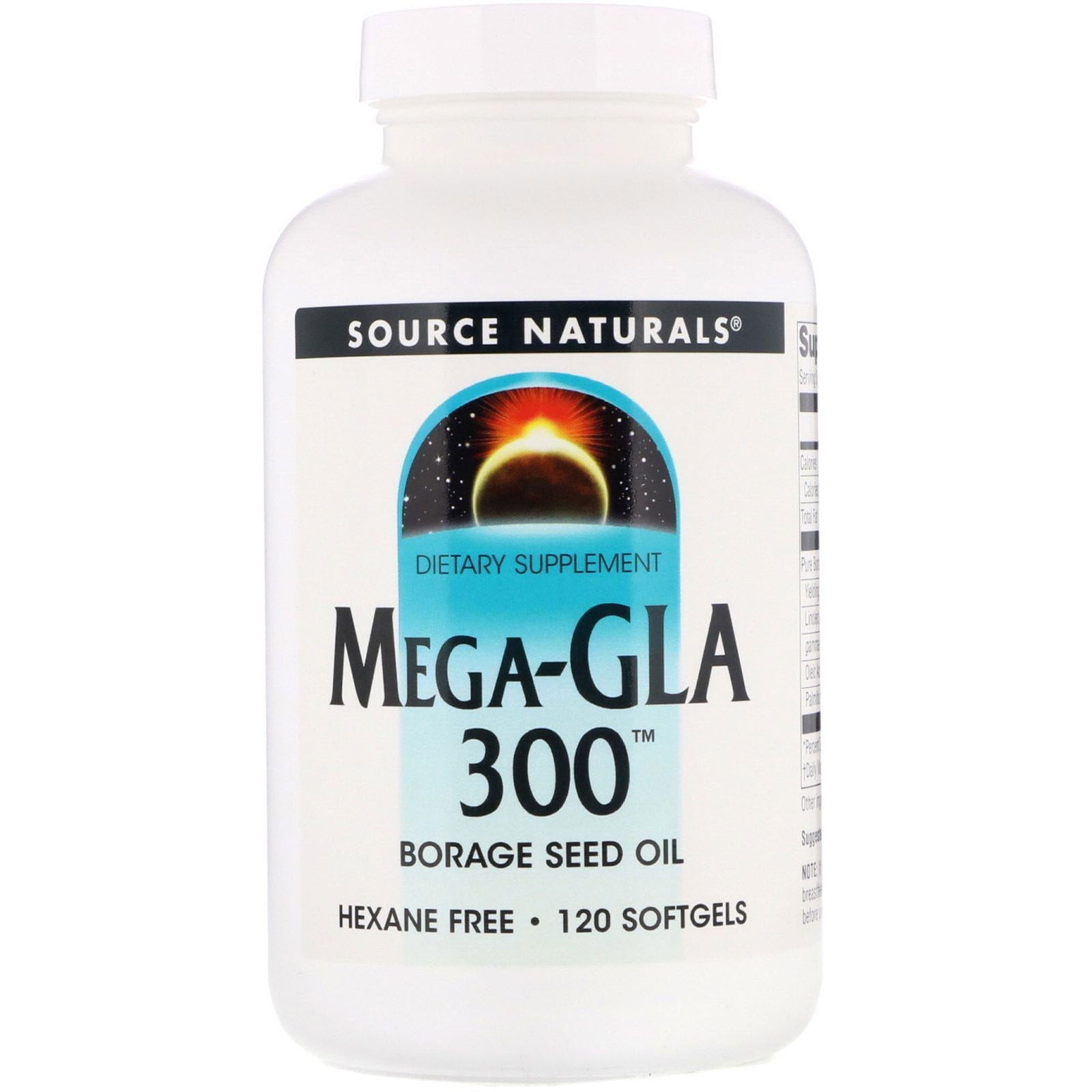 Source Naturals, Mega-GLA 300, 120Cápsulas de Gel Suave
