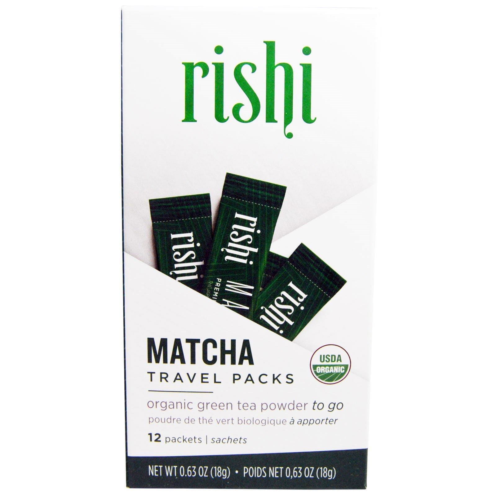 Rishi Tea, Té Matcha, polvo de té verde orgánico, 12 sobres, 0.63 oz (18 g)