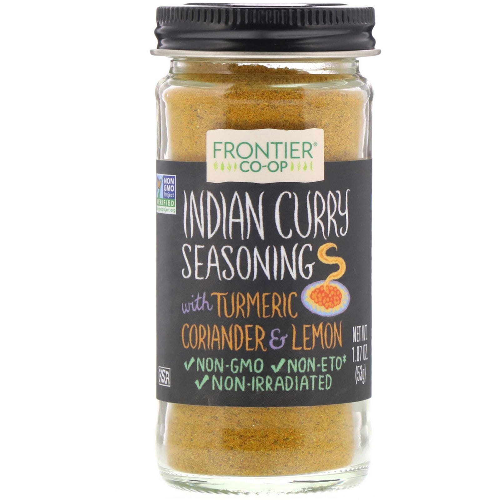 Frontier Natural Products, Condimento de curry indio, 1.87 onzas (53 g)