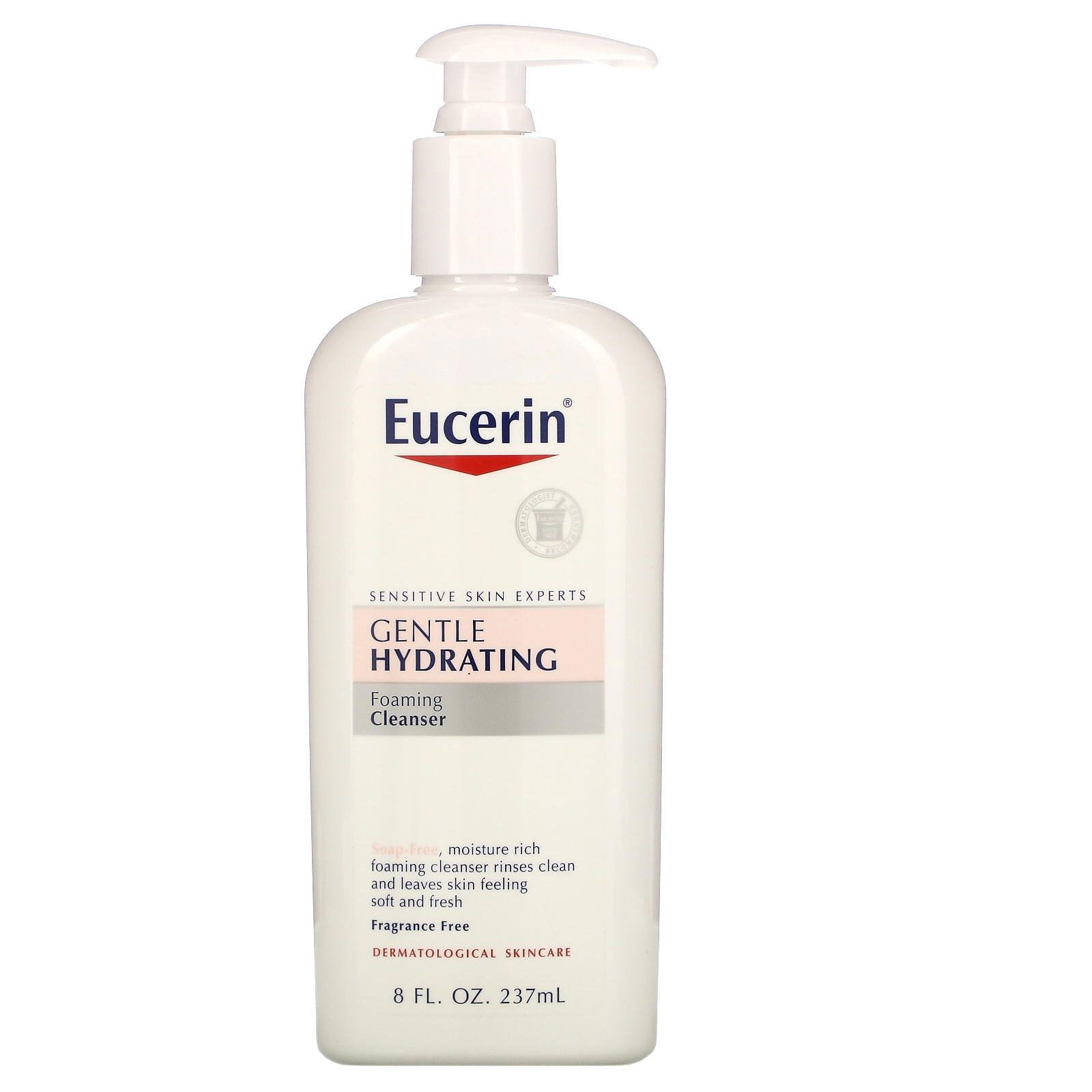 Eucerin, Limpiador hidratante suave, libre de fragancia, 8 fl oz (237 ml)