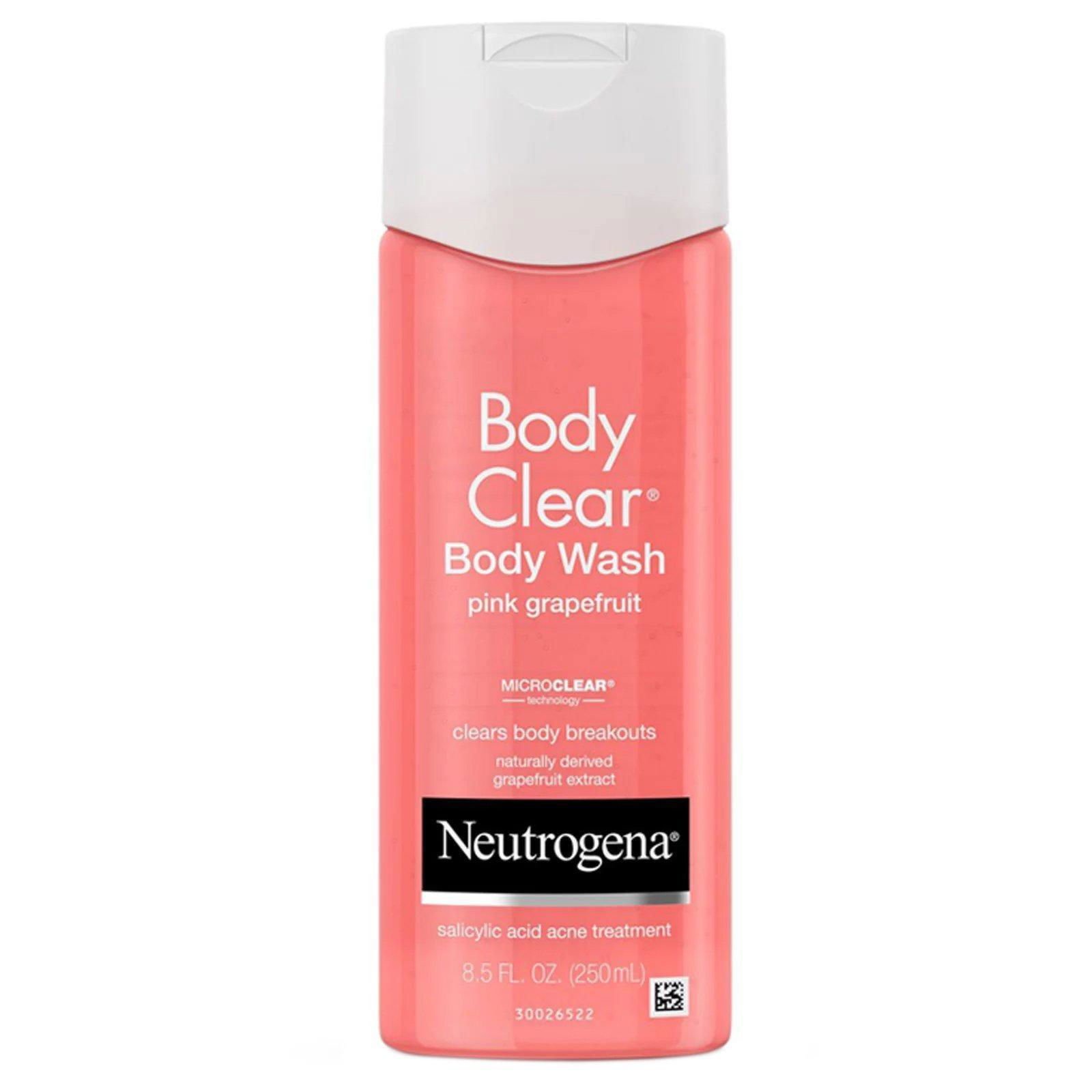 Neutrogena, Body Clear, gel de baño corporal, Toronja rosada, 8.5 fl oz (250 ml)