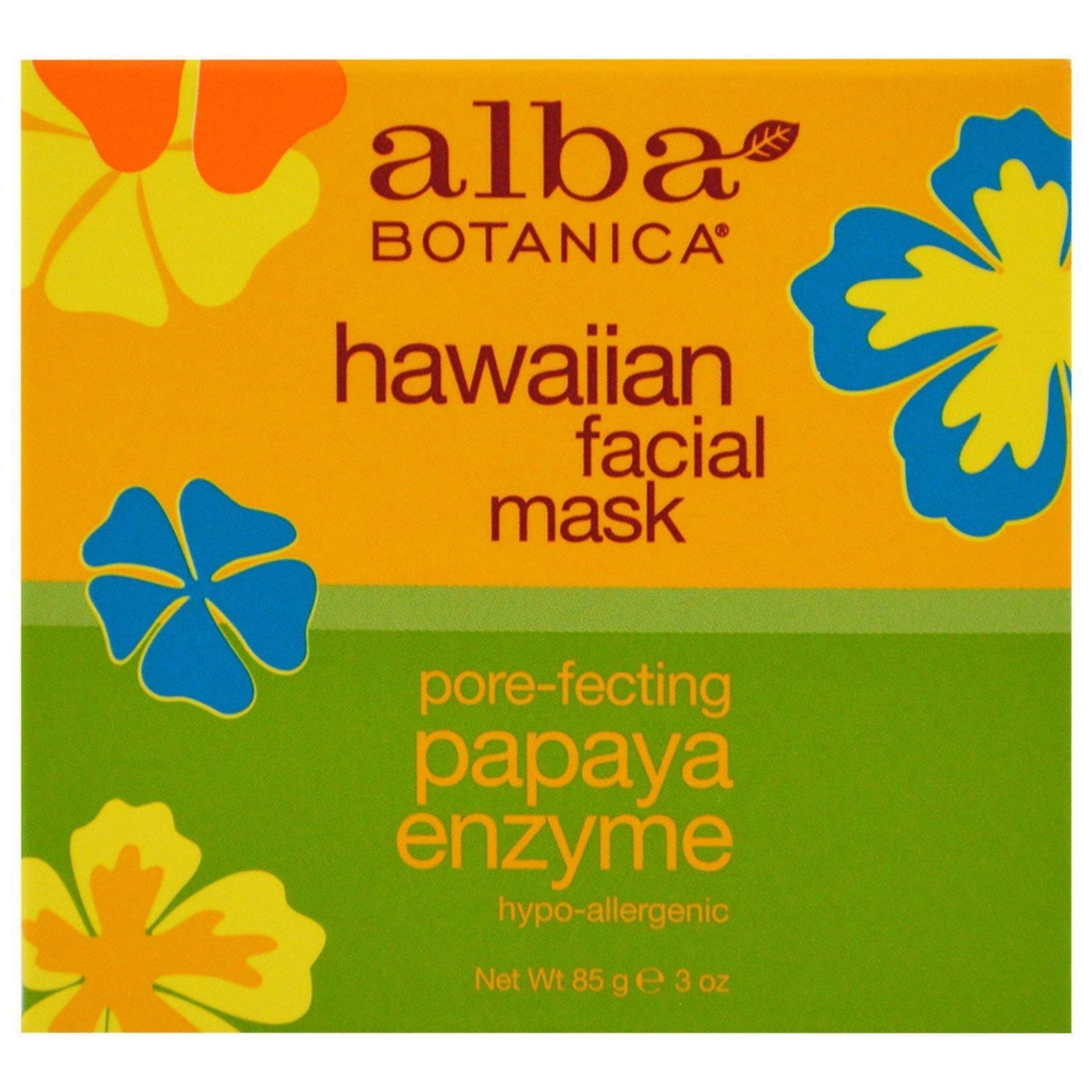 Alba Botanica, Mascarilla facial hawaiana, enzima de papaya, 3 onzas (85 g)