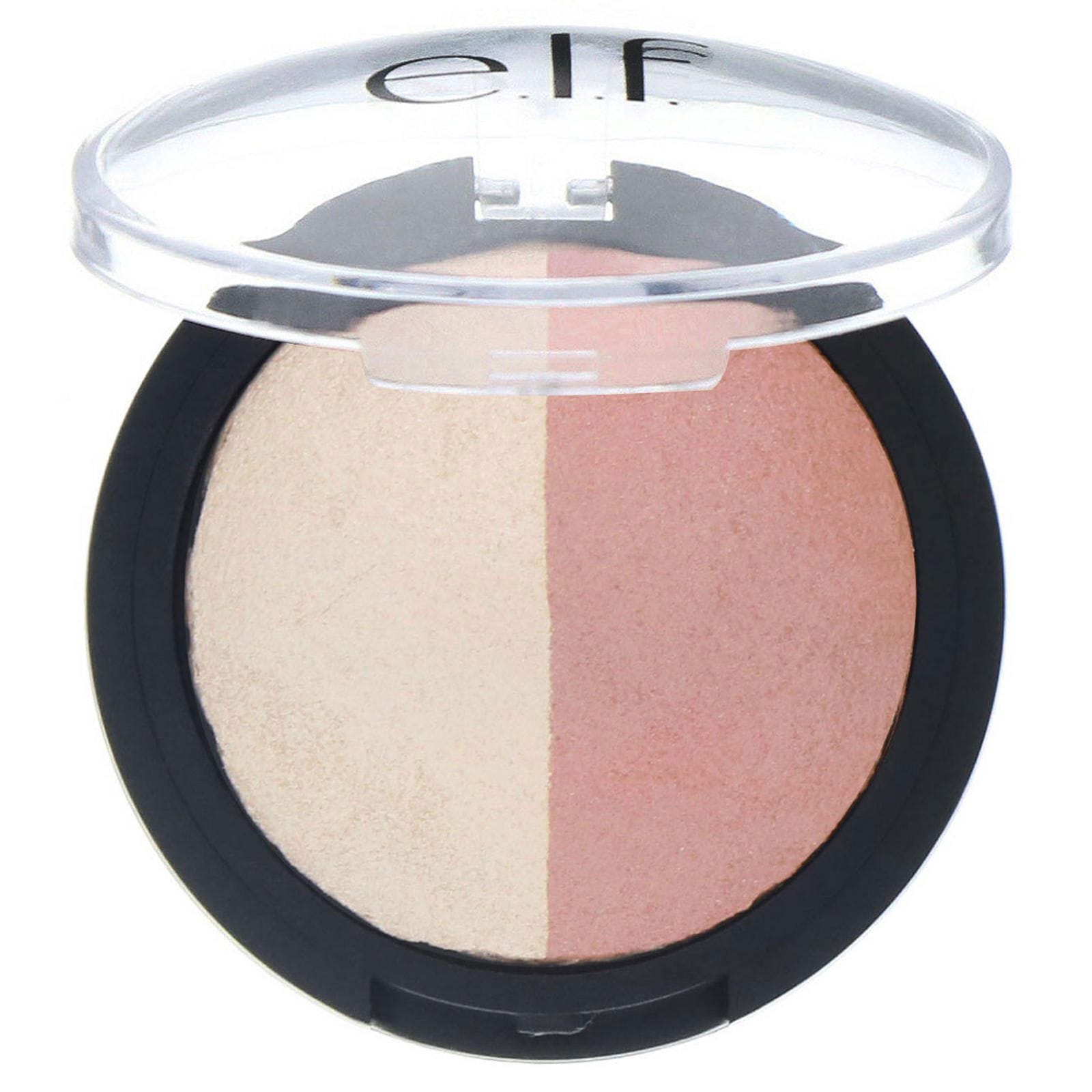 E.L.F., Iluminador Baked & Rubor, Oro rosa, 0.18 oz (5 g)