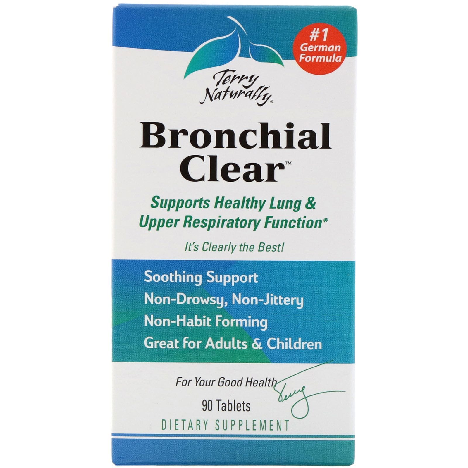 Terry Naturally, Terry Naturally, Bronchial Clear, 90 Tabletas