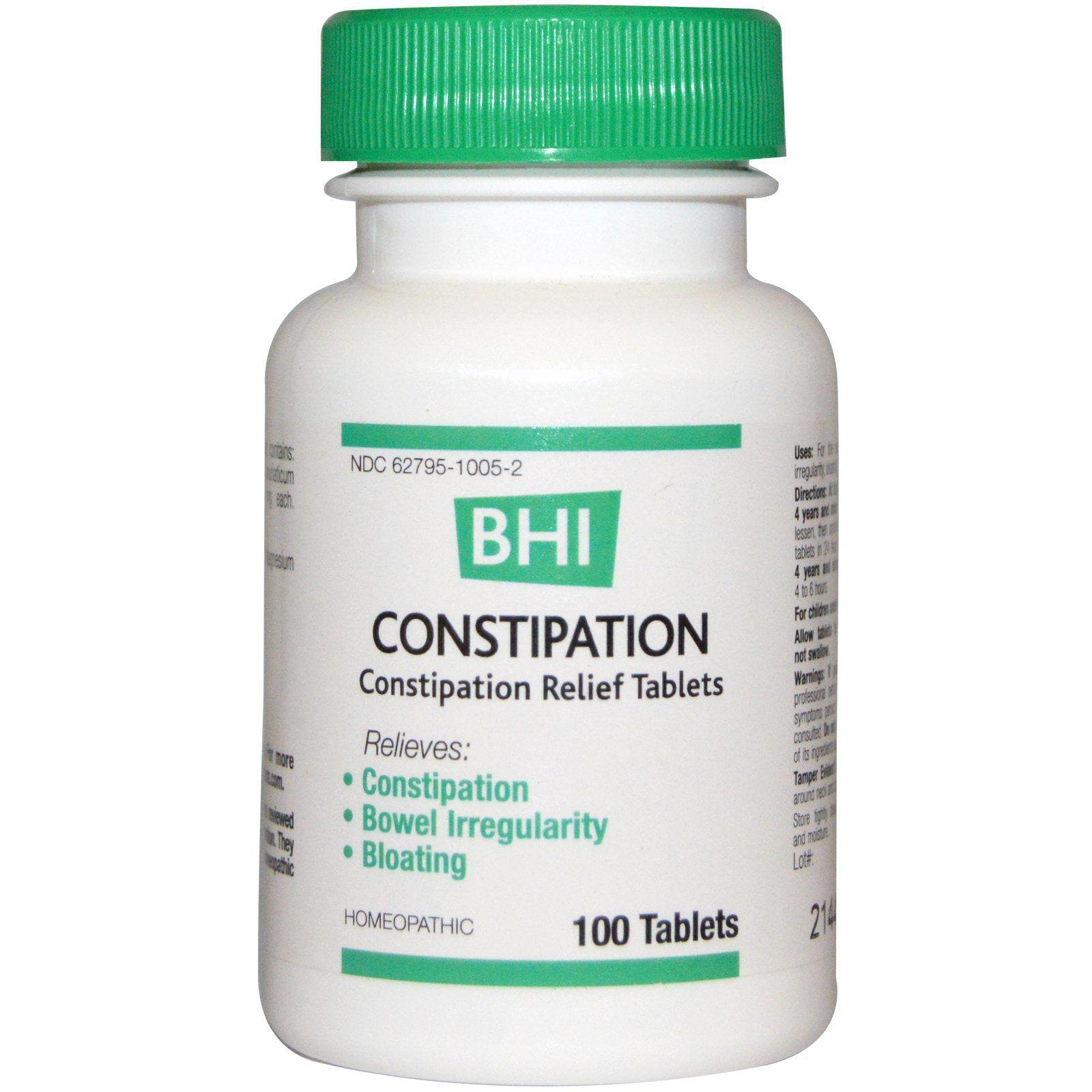 MediNatura, BHI, Constipation, 100 comprimidos