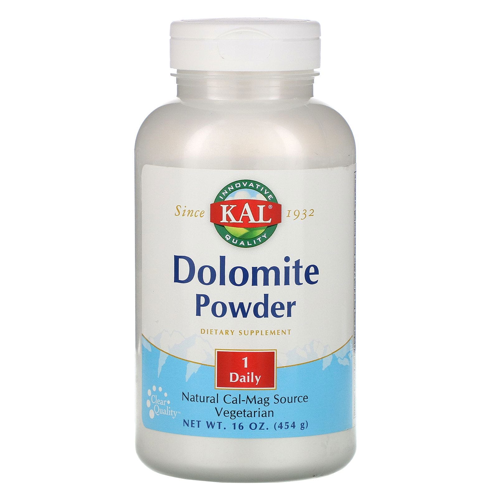 KAL, Polvo de dolomita, 454 g (16 oz)