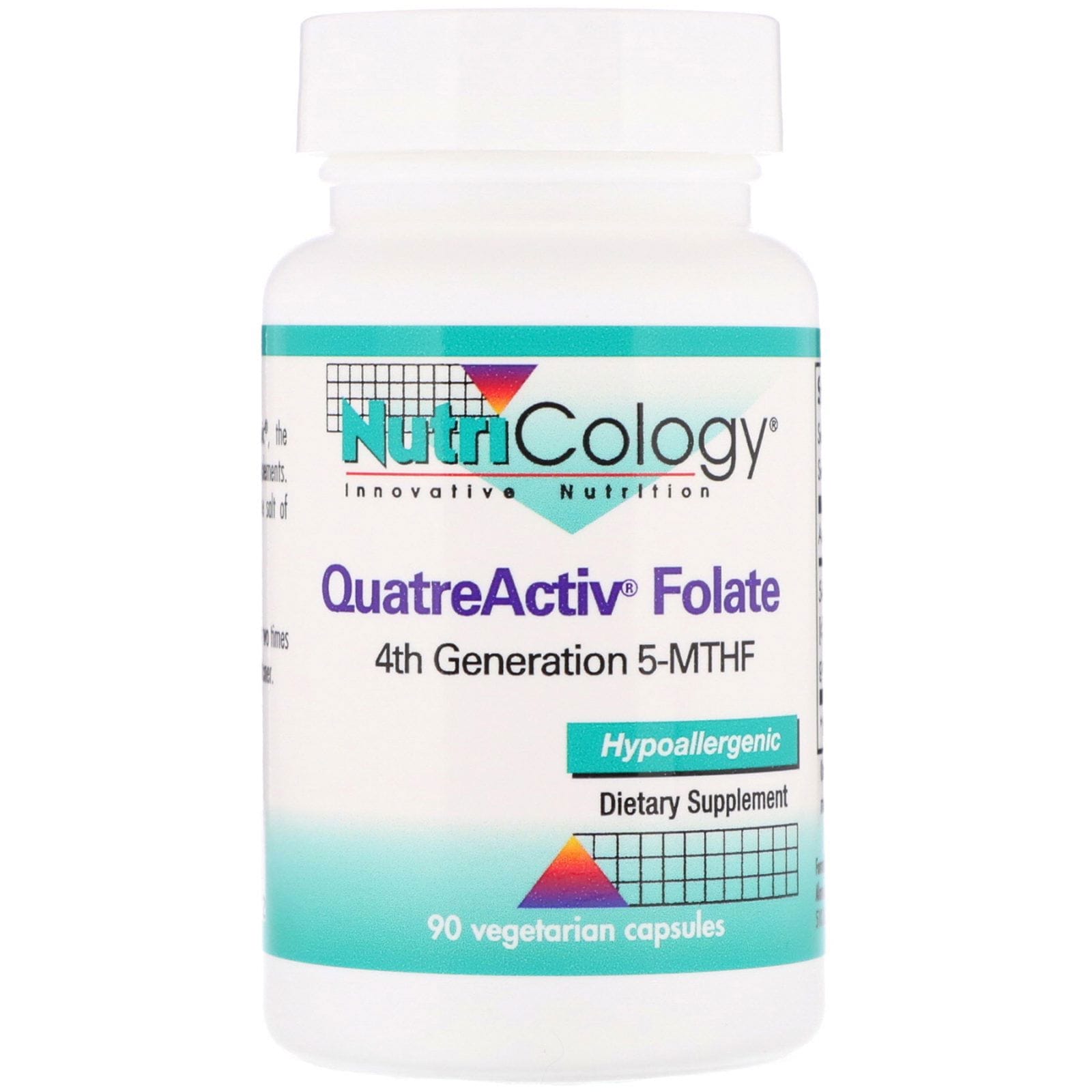 Nutricology, Folato QuatreActiv, 90 cápsulas vegetarianas