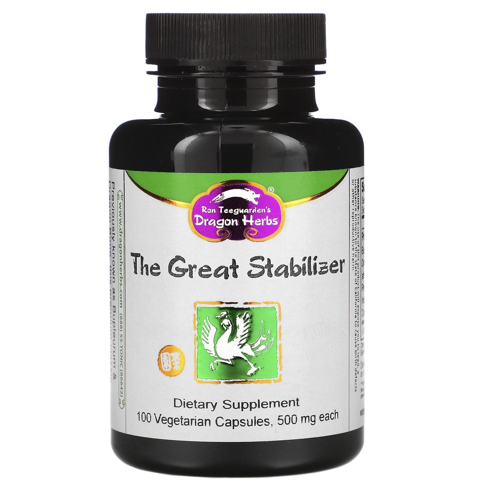 Dragon Herbs, Bupleurum & Dragon Bone, 500 mg, 100 Vegetarian Capsules