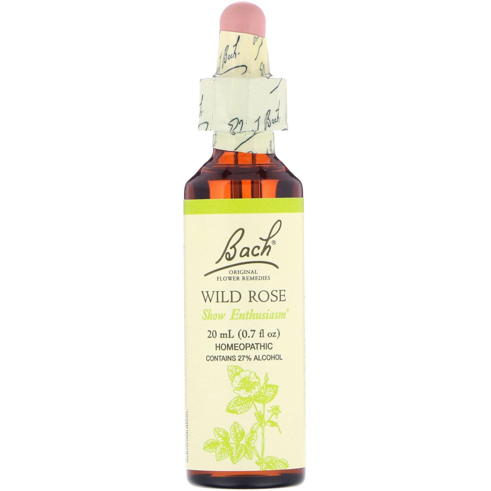 Bach, Remedios Florales Originales, Rosa silvestre, 0,7 oz líquidas (20 ml)